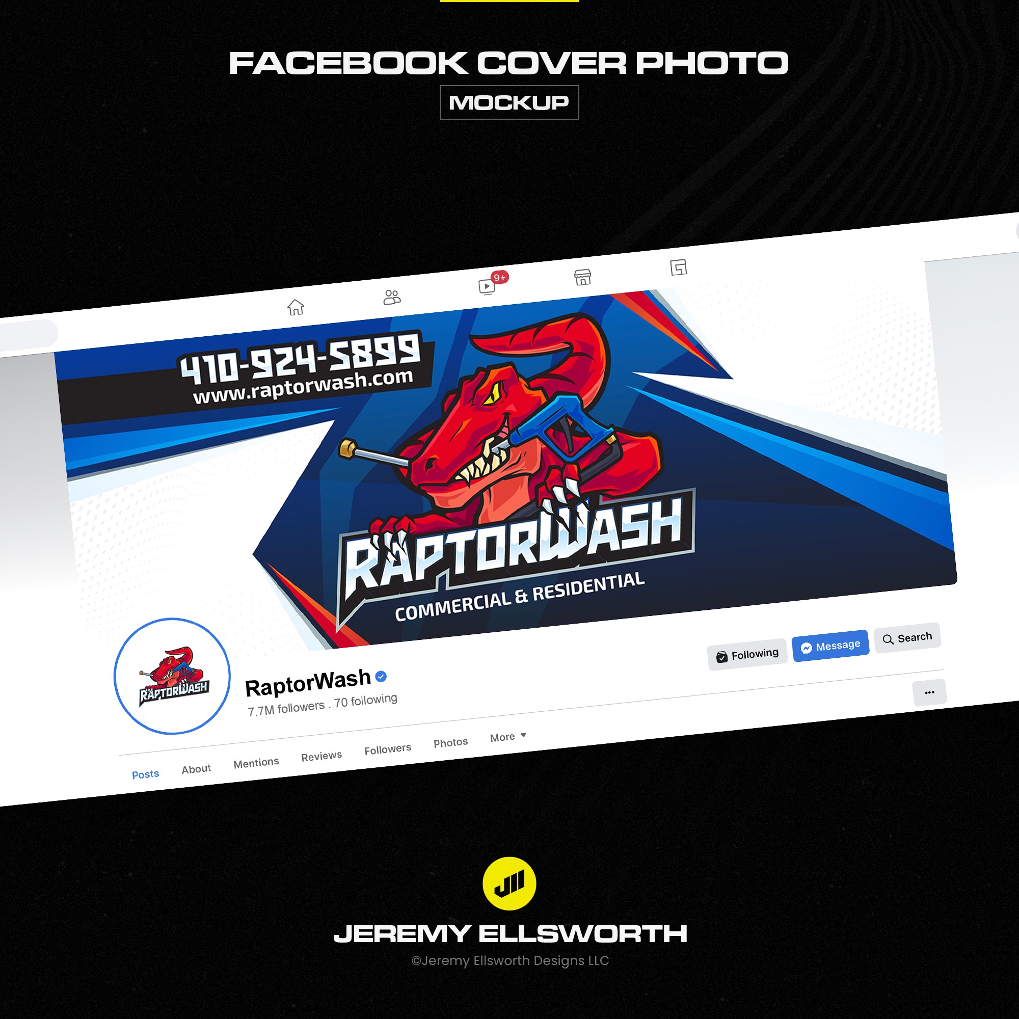 Jeremy Ellsworth Facebook ad: Did you know your Facebook cover photo is…