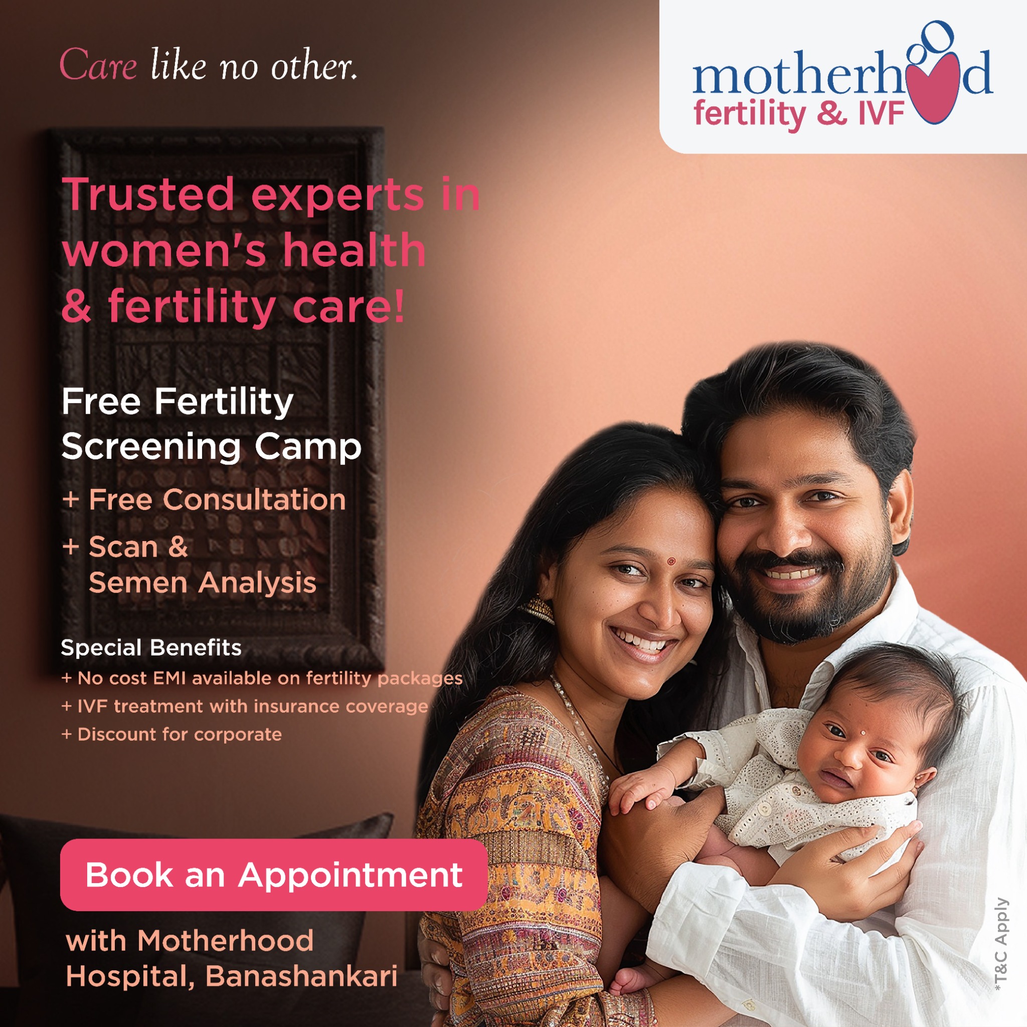 Motherhood Fertility & IVF Facebook ad