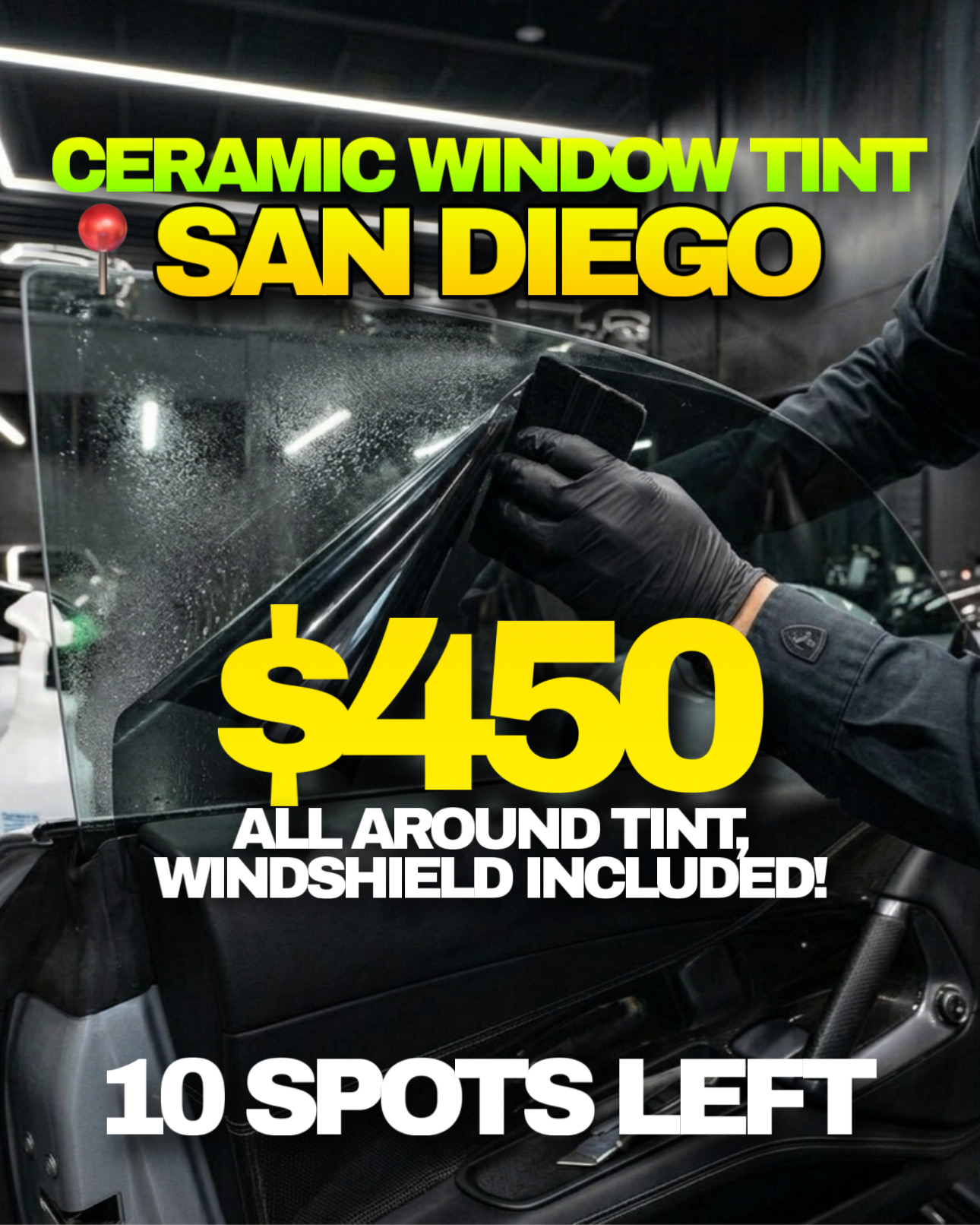 Automotive Protective Solutions Facebook ad: Only 10 Ceramic Tint Spots Left Before Summer Rush