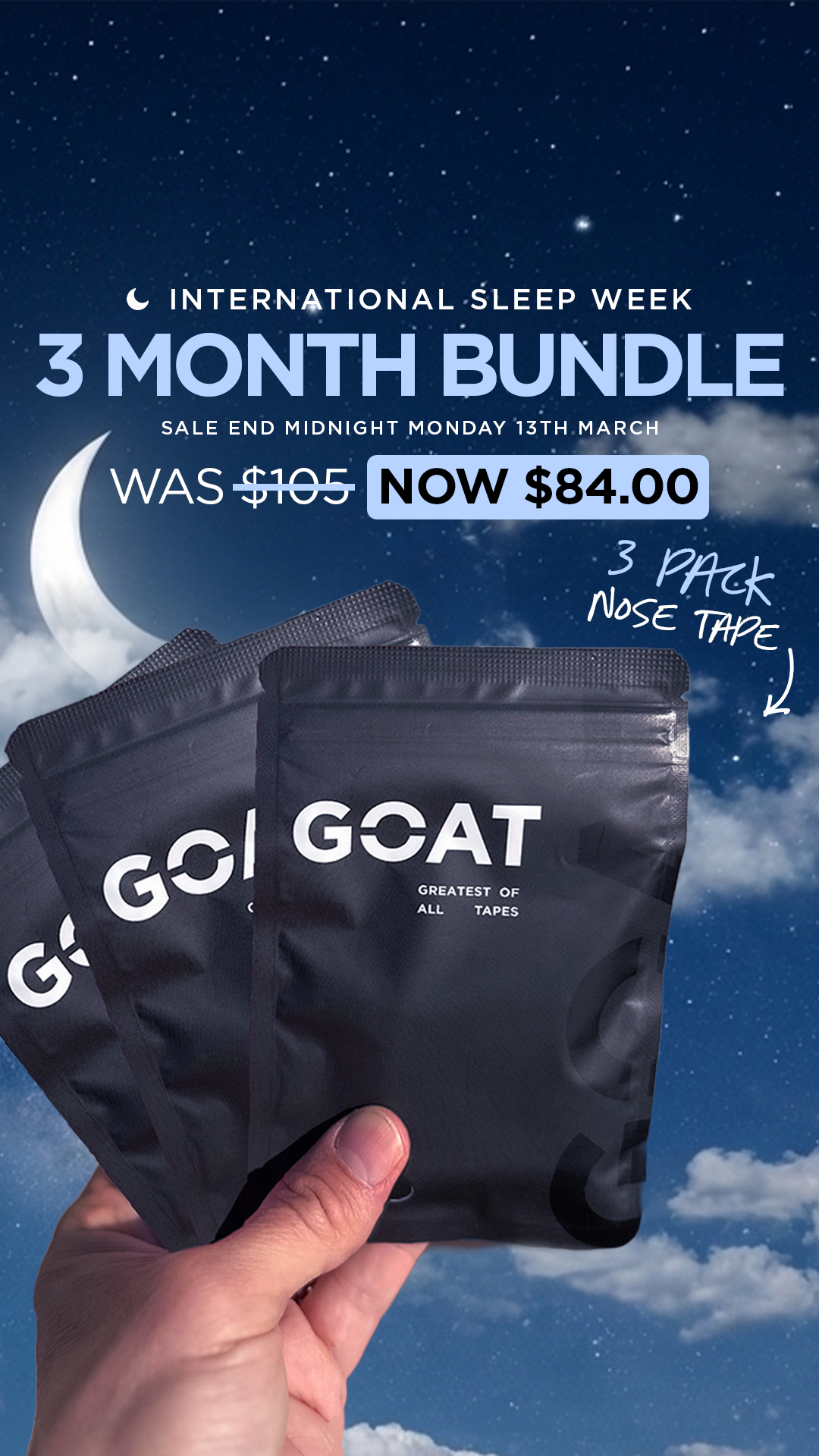 The GOAT  Facebook ad
