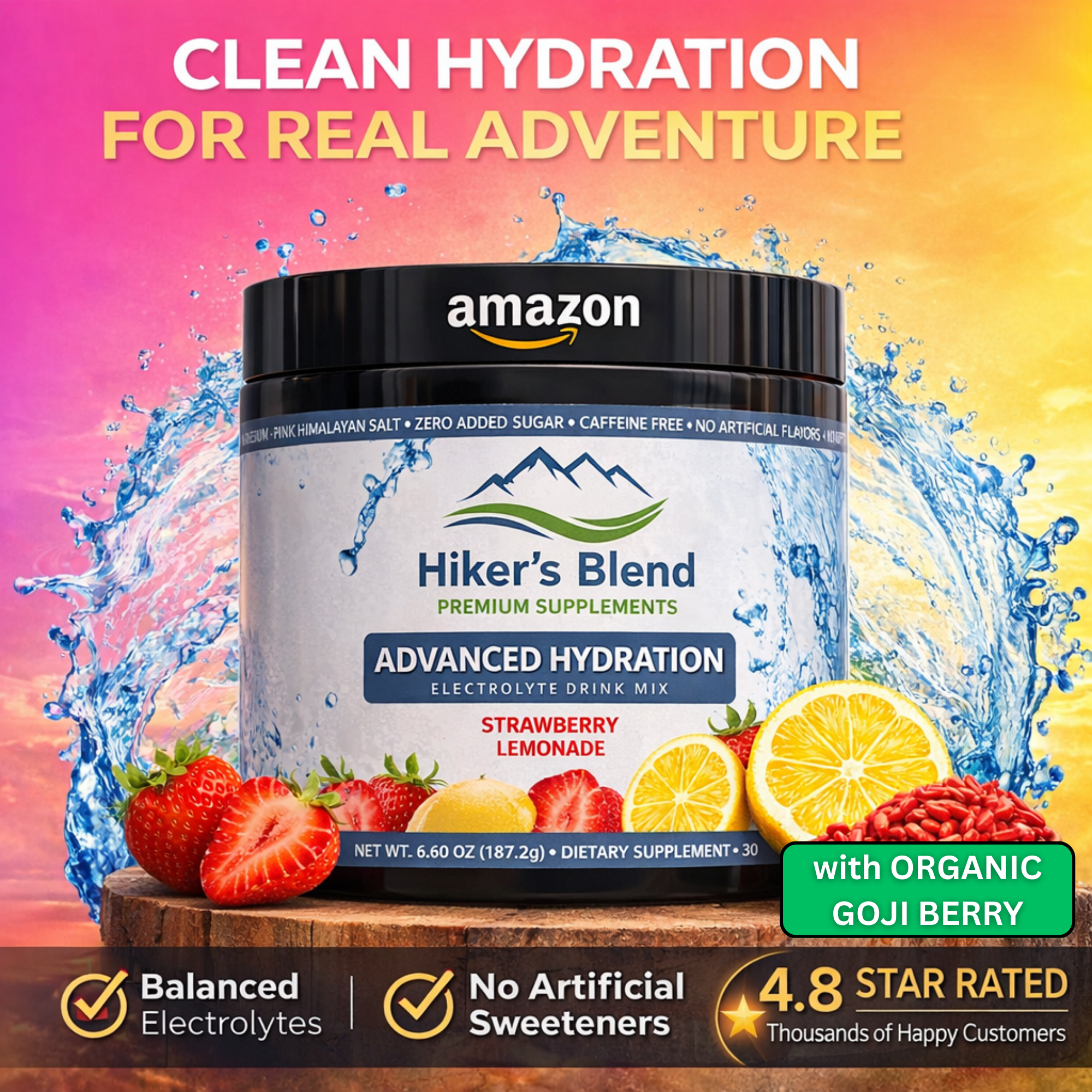 Hiker's Blend Premium Supplements Facebook ad