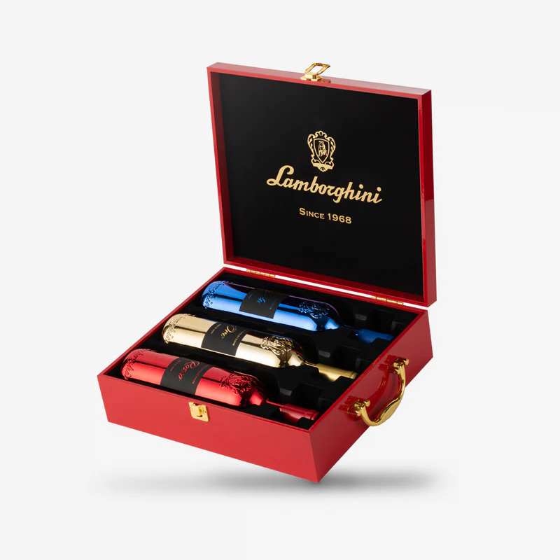 Youbooze Facebook ad: Limited stock - Lamborghini Wine Luxe Red Collection Gift…
