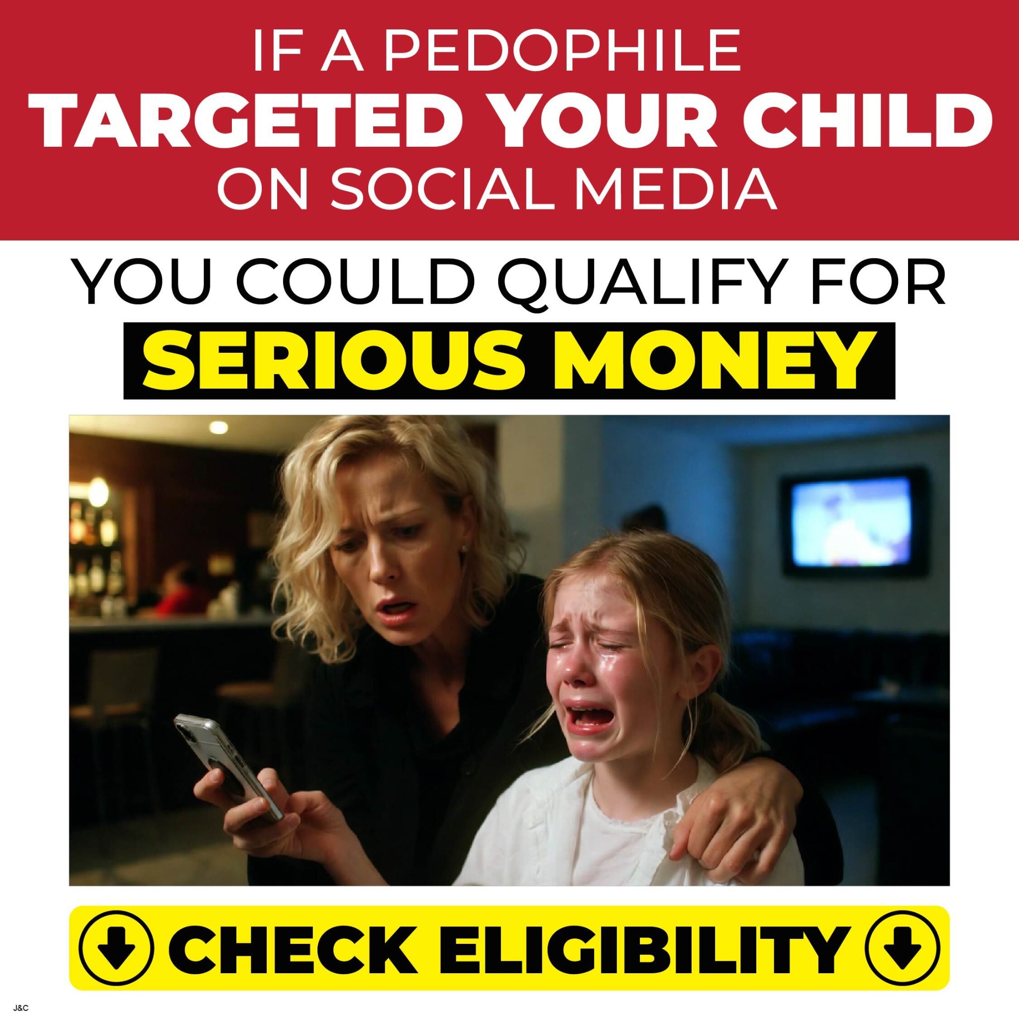 The Midlife Sage Facebook ad: Was Your Child Sexually Abused Through Social Media?