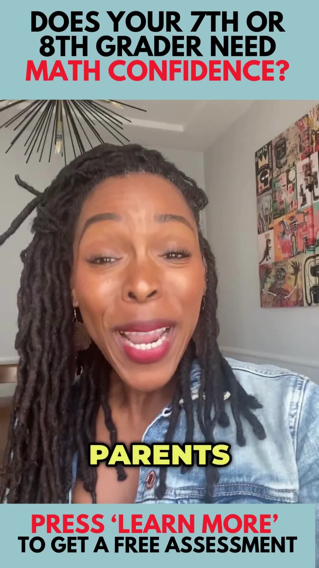 Riann Williams - The BrainSpark Math Tutor Facebook ad: Free Math Readiness Session for 7th & 8th Graders