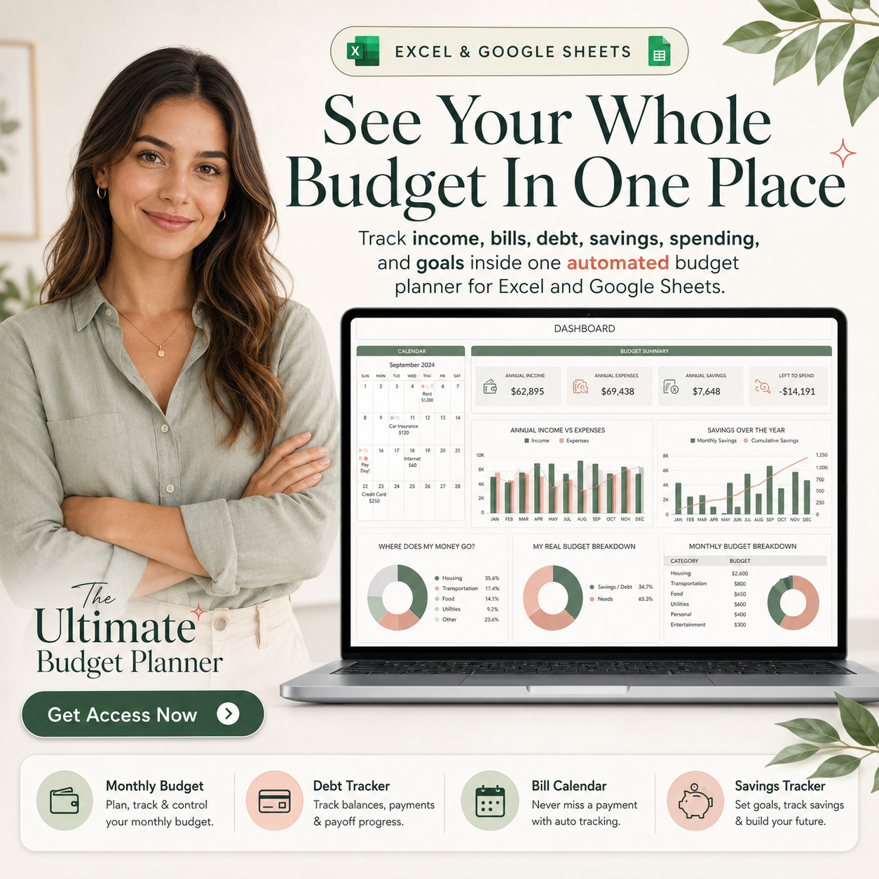 Ultimate Budget Planner Facebook ad
