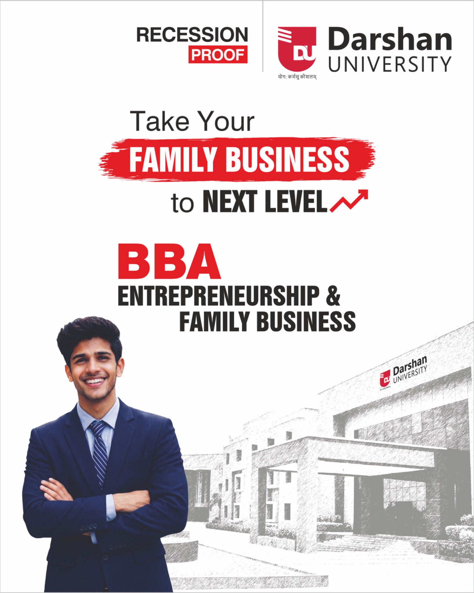 Darshan University Facebook ad from May 4, 2026
