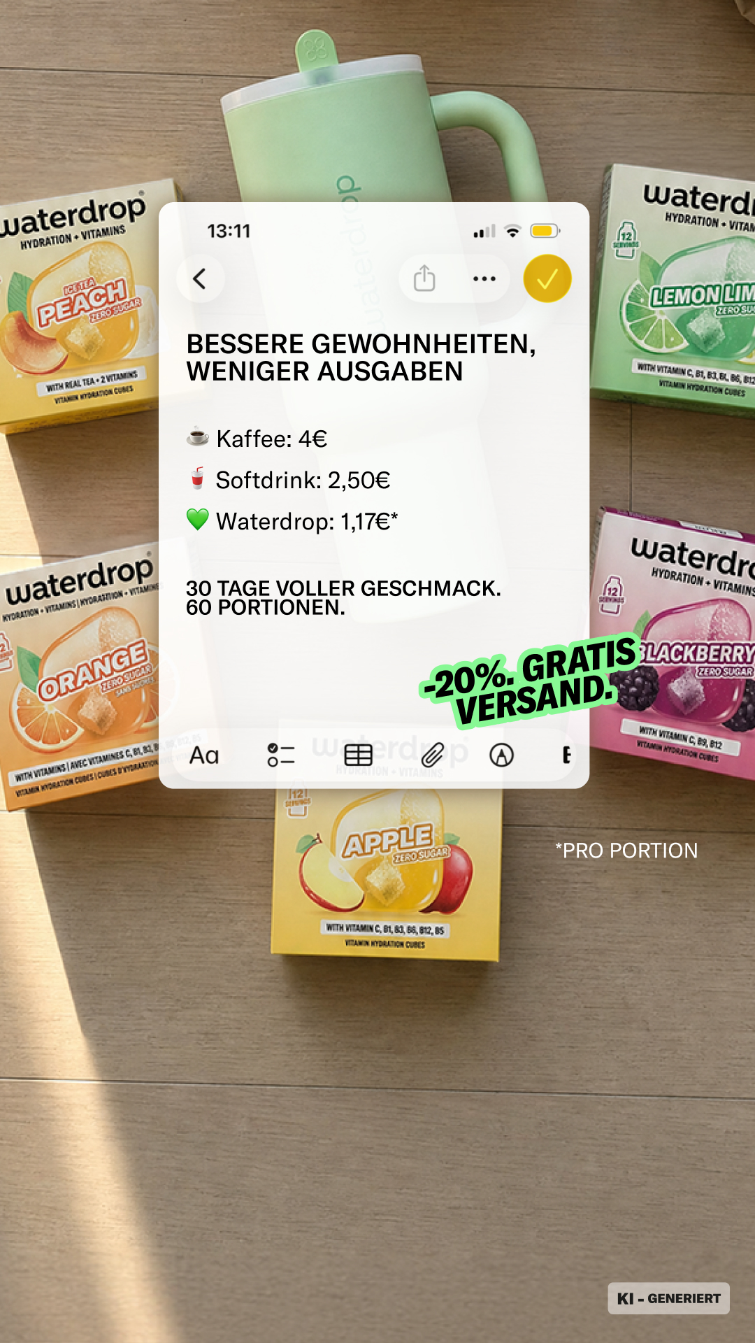 waterdrop Facebook ad