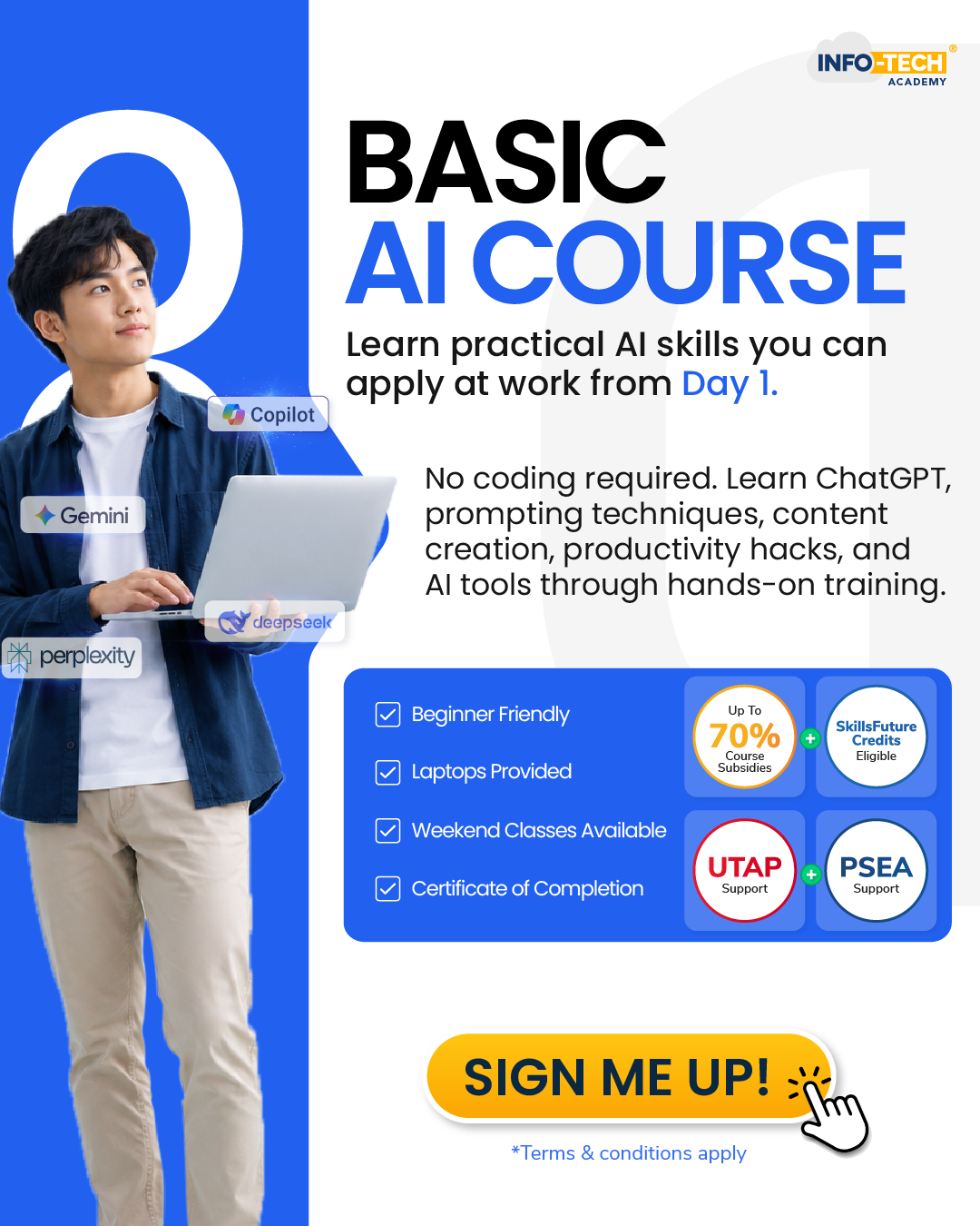 Info-Tech Academy Facebook ad