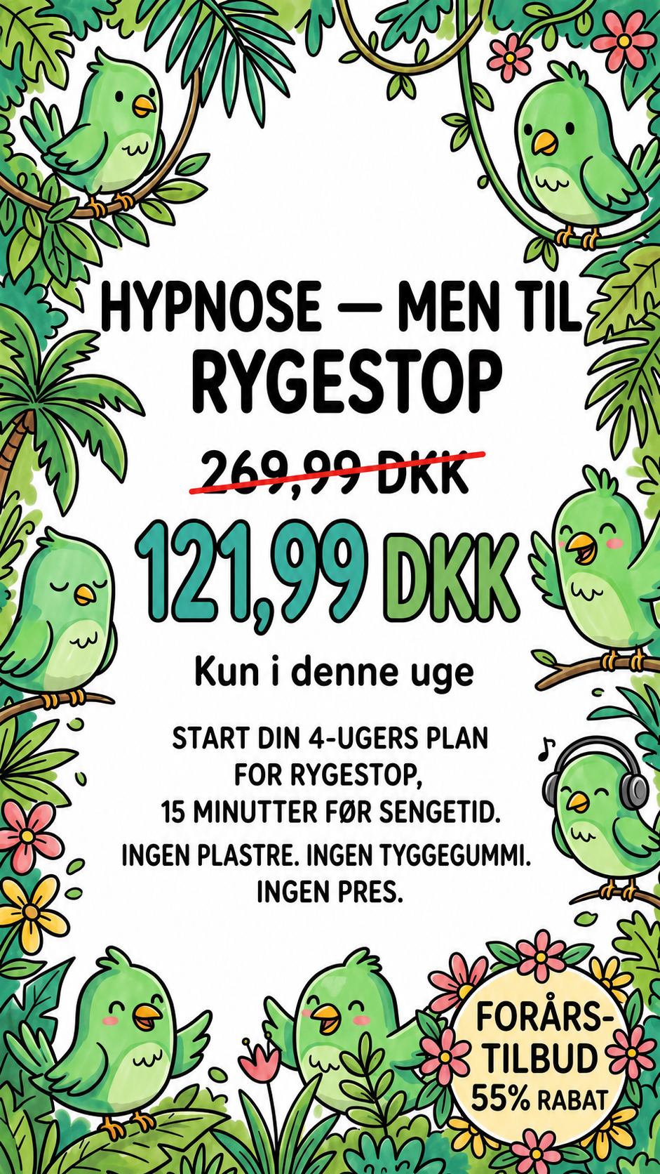 Hypnosis to Stop Smoking Facebook ad