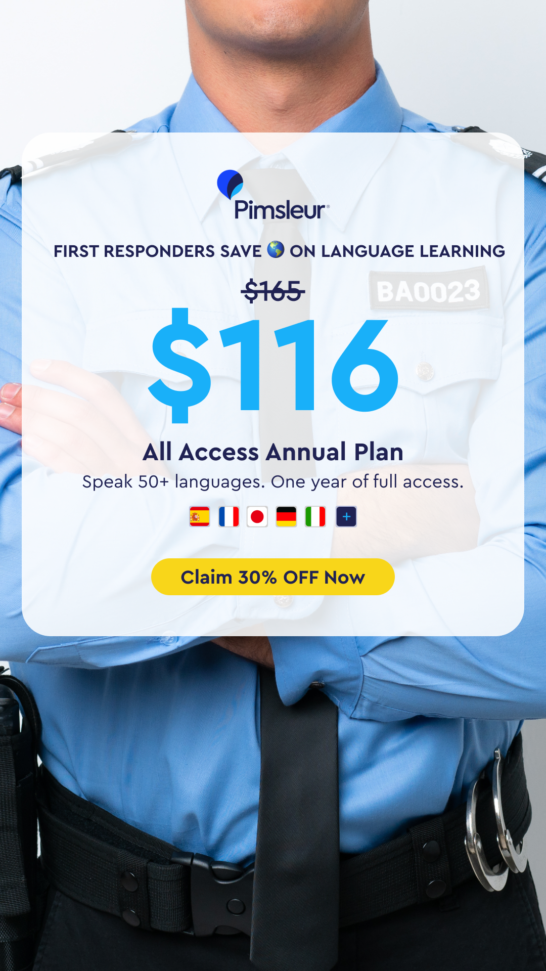 Pimsleur Language Programs Facebook ad