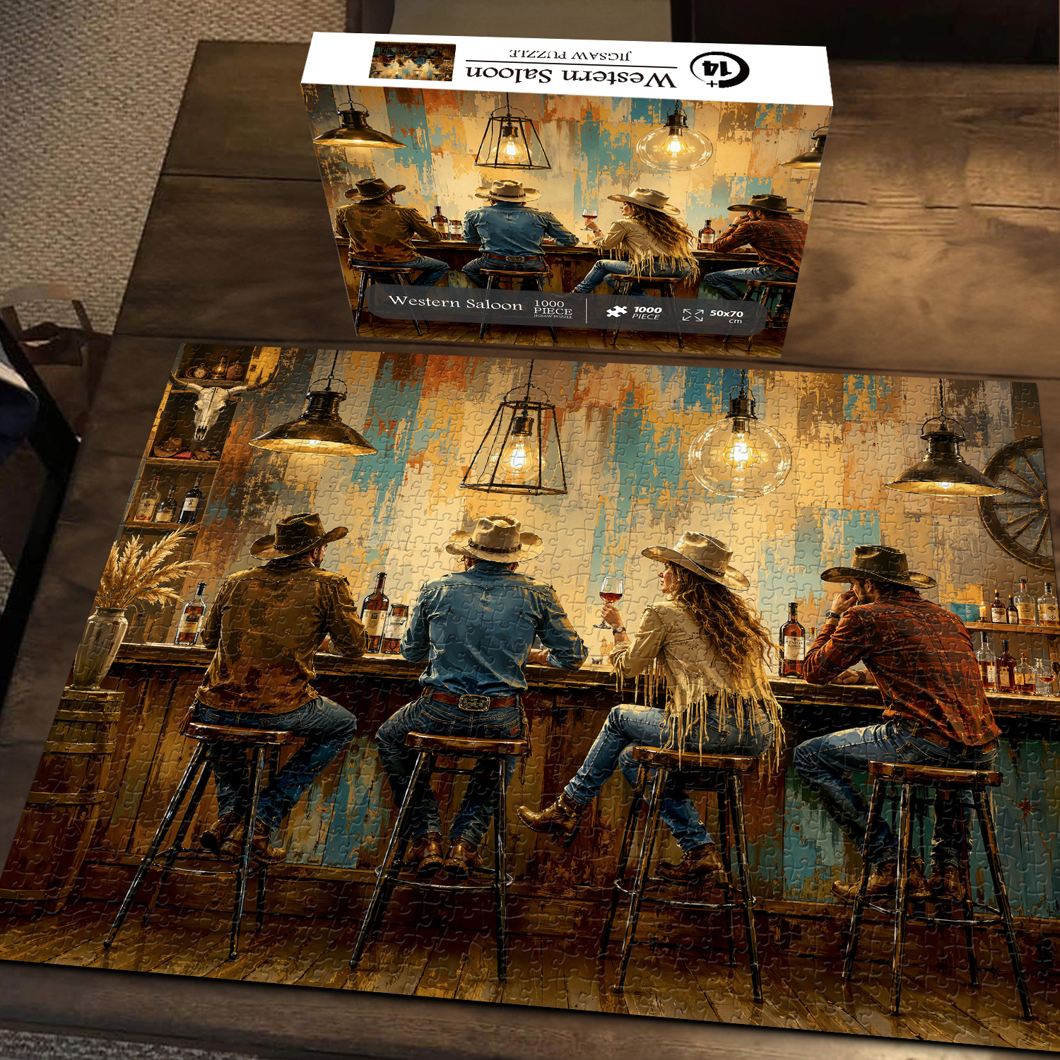 Puzzlepickup Facebook ad: Western Saloon Jigsaw Puzzle 1000 Pieces