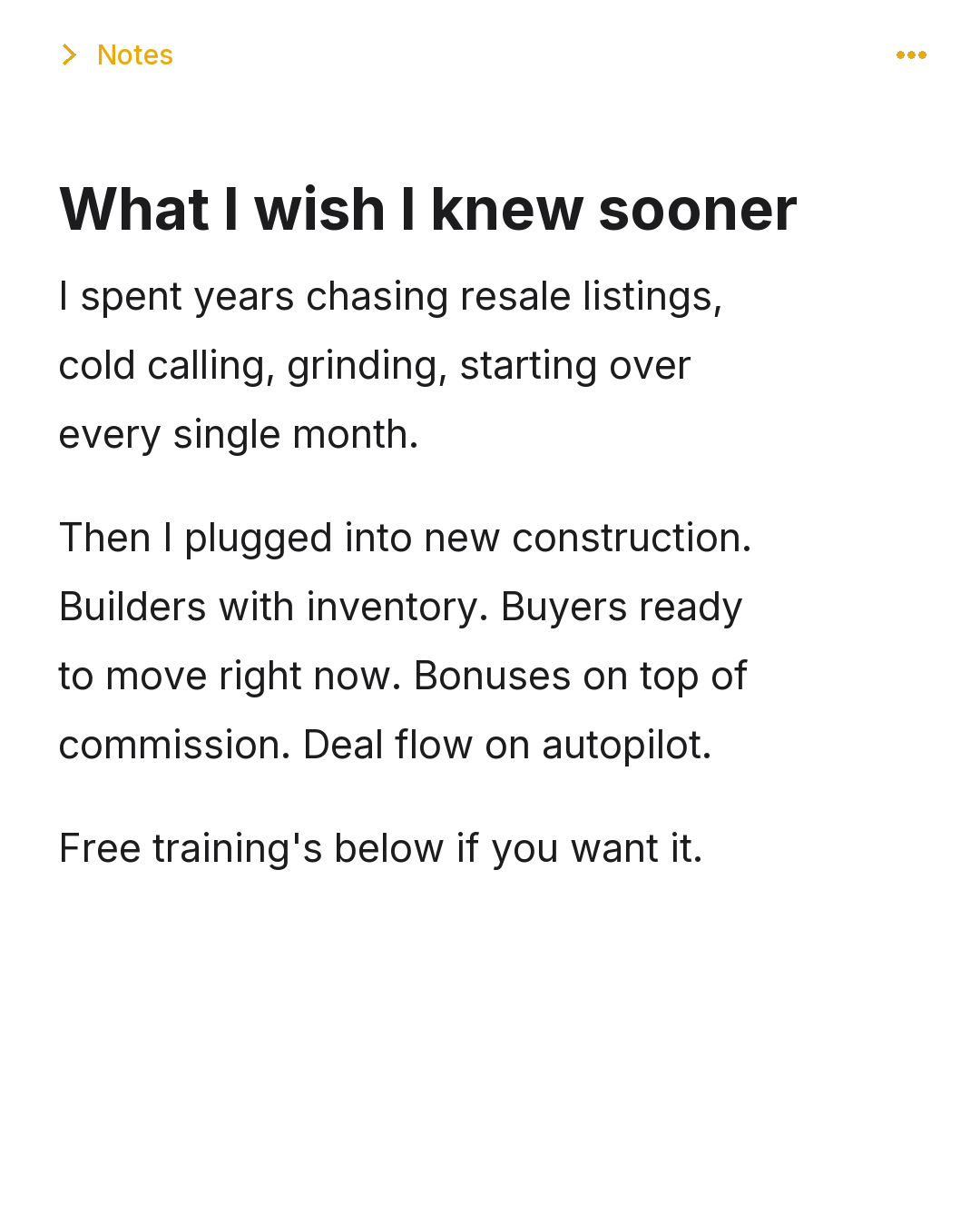 Levi McDonald & Associates Home Selling Team Facebook ad: Predictable Income for Agents