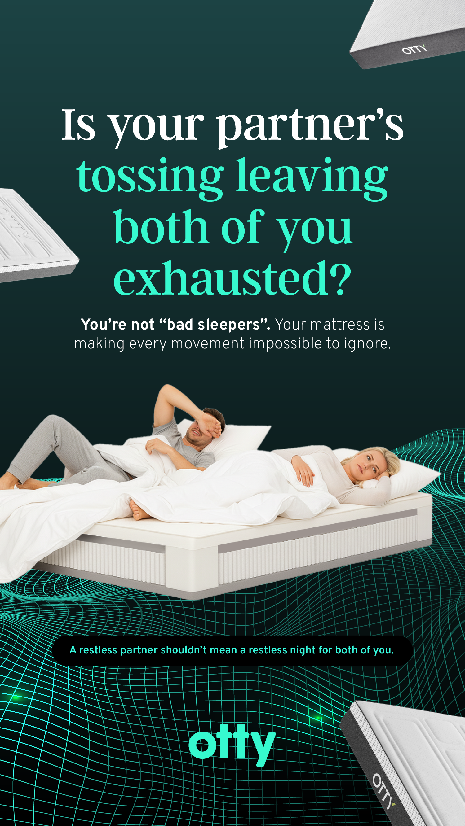 OTTY Mattress Facebook ad