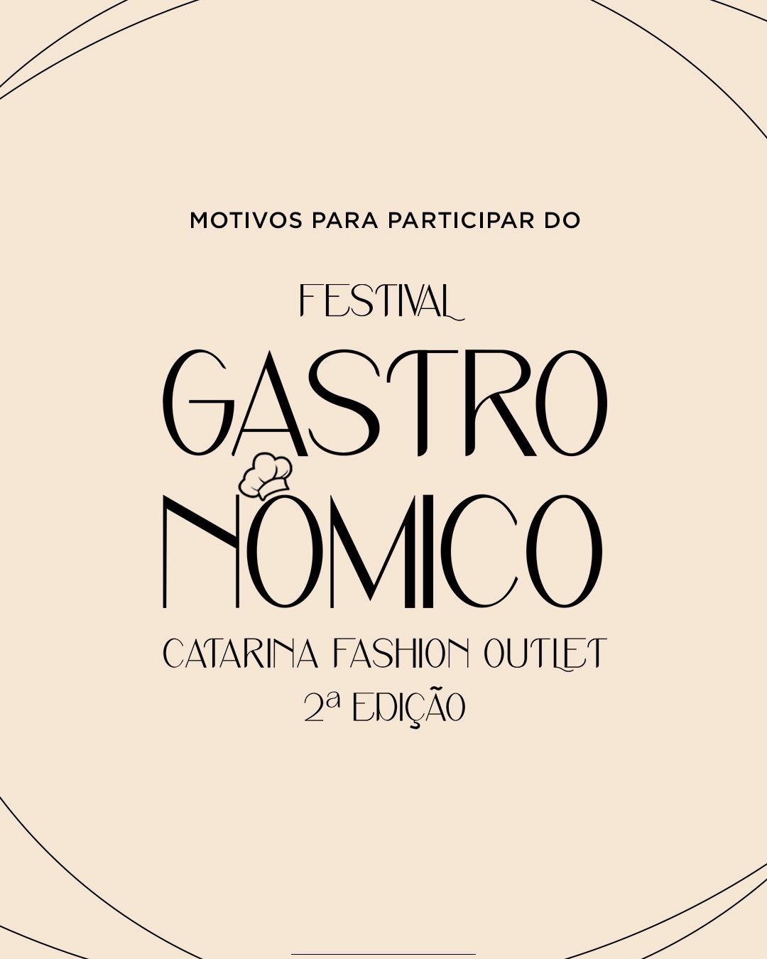 Catarina Fashion Outlet Facebook ad: Motivos não faltam para aproveitar o Festival Gastronômico…