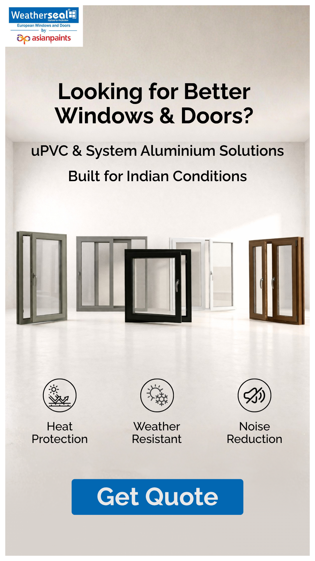 Weatherseal Facebook ad: Reliable Windows & Doors That Last