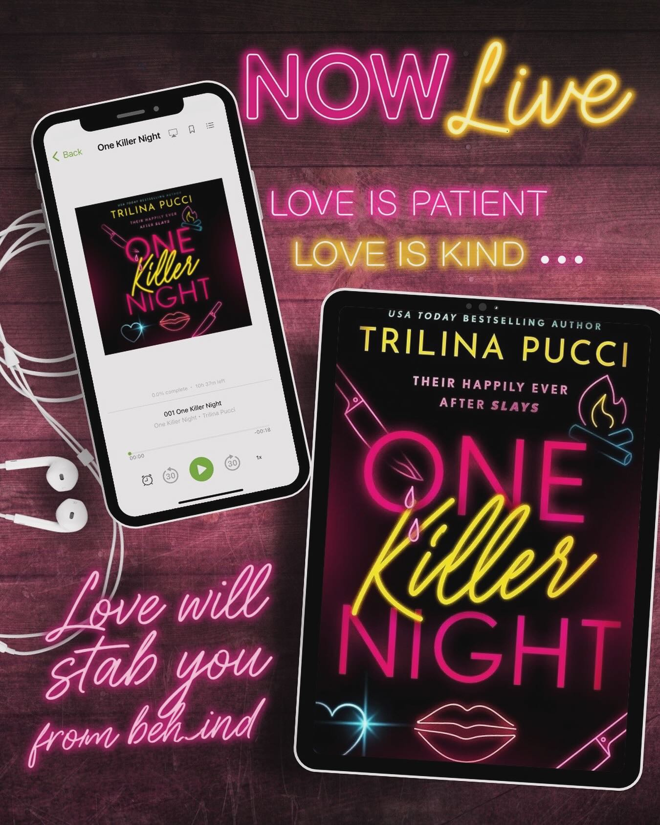 Trilina Pucci Books Facebook ad: One Killer Night (To Die For Book 1)