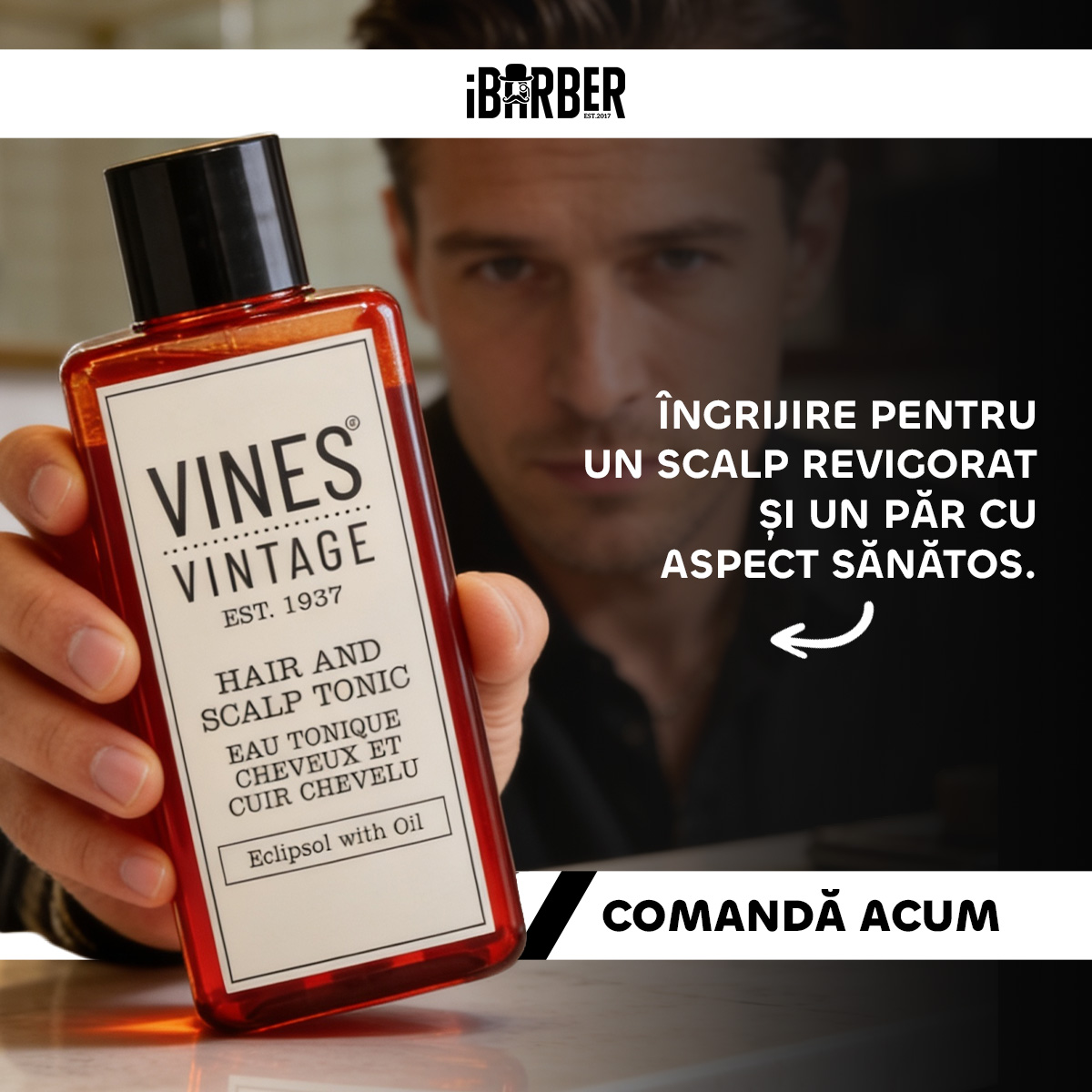 IBarber Facebook ad: Păr, barbă, bărbierit, corp.