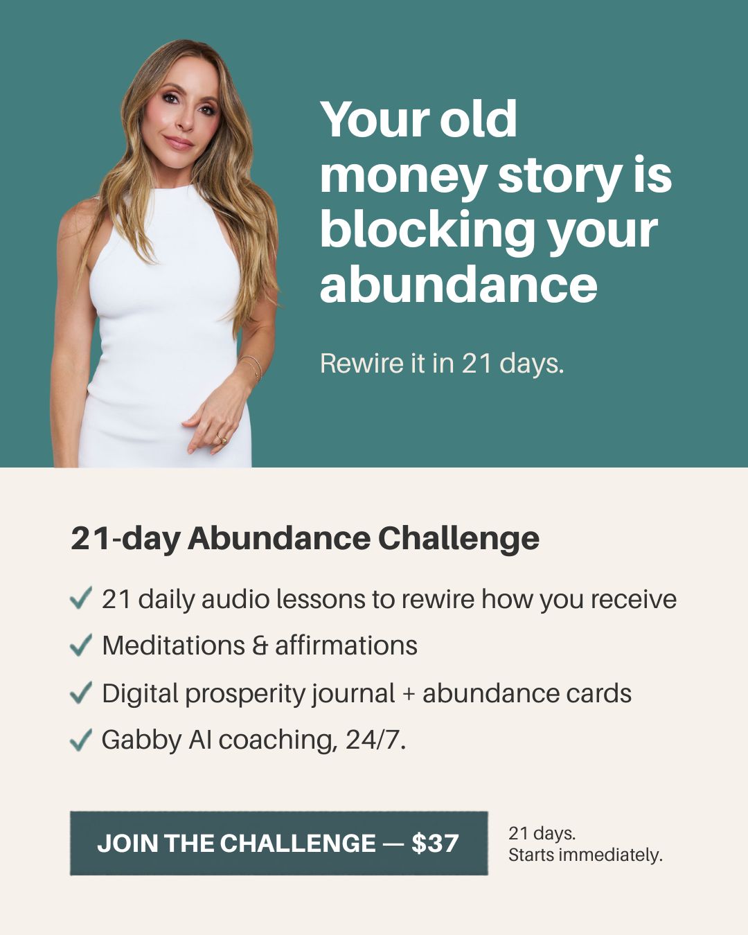 Gabby Bernstein Facebook ad