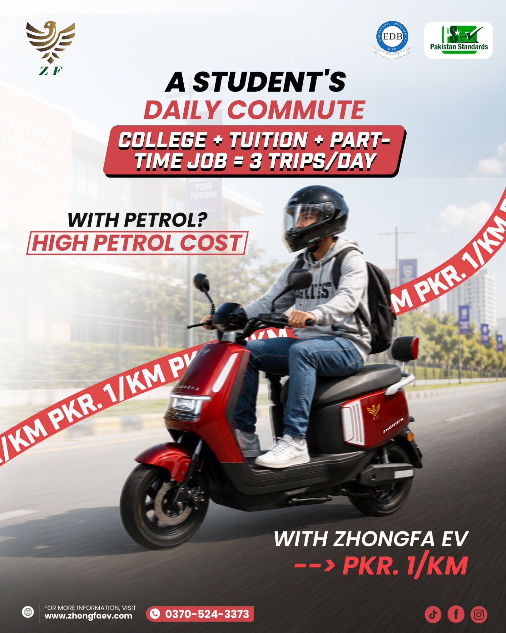 ZhongFa Facebook ad: High petrol prices do not have to dictate…