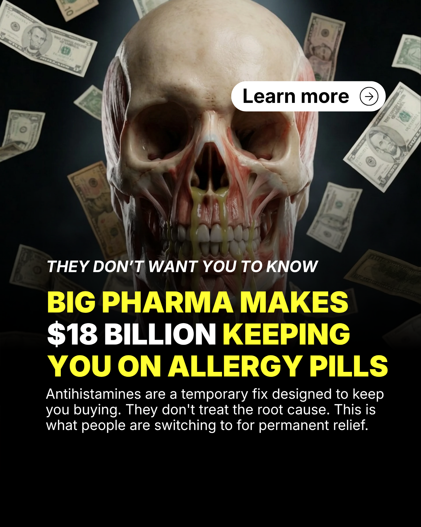 Curex Allergy Facebook ad