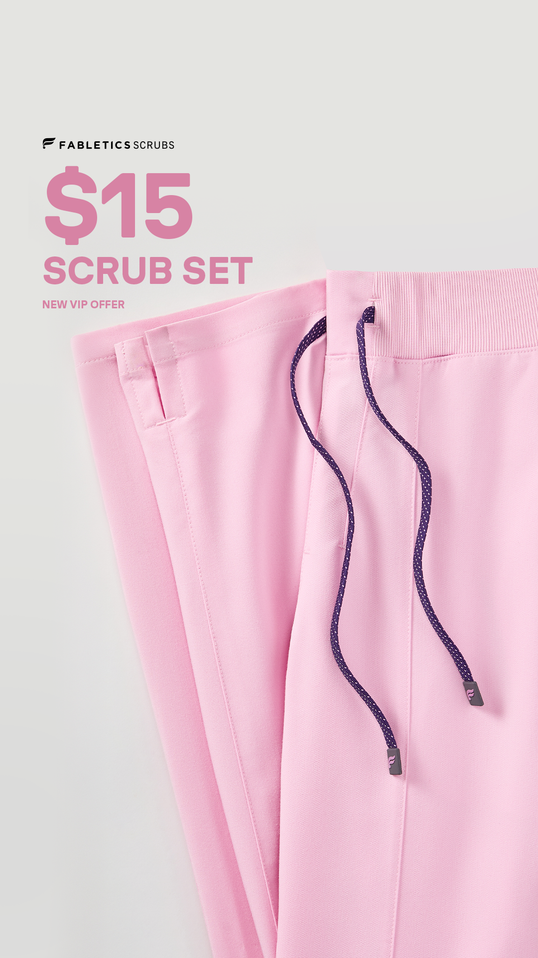 Fabletics Scrubs Facebook ad