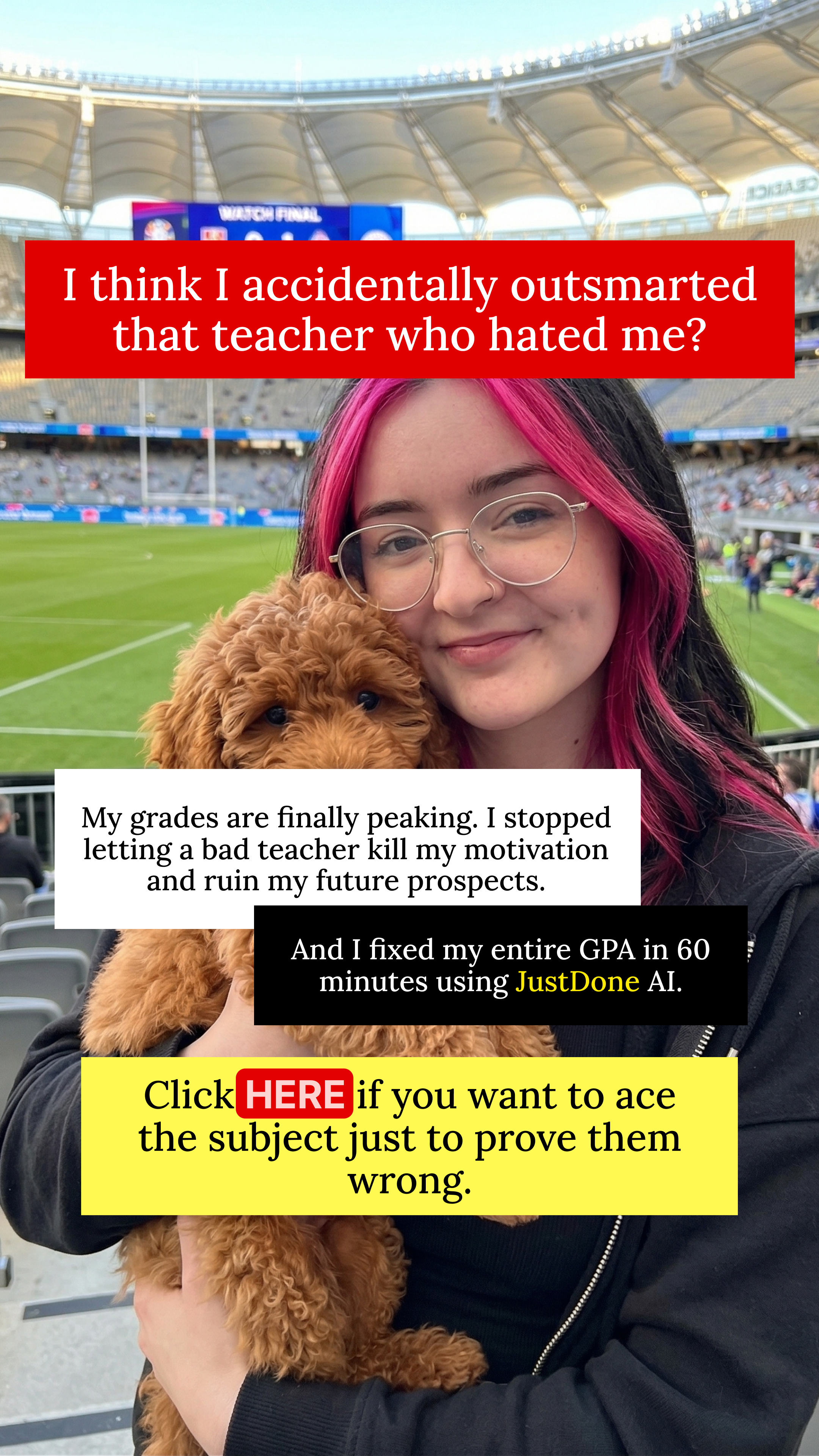 JustDone Facebook ad