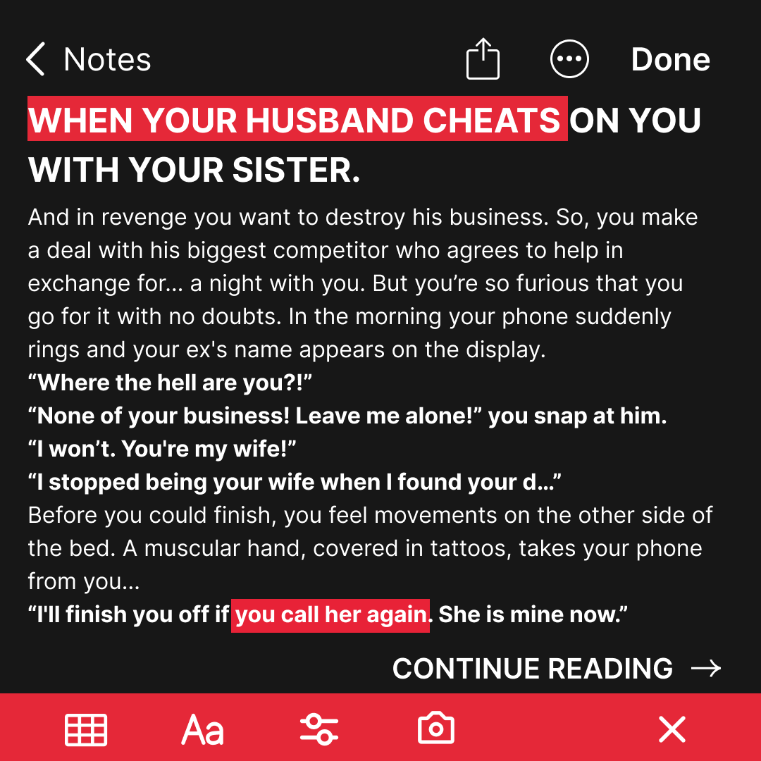 Booktok Stories Facebook ad: Continue reading