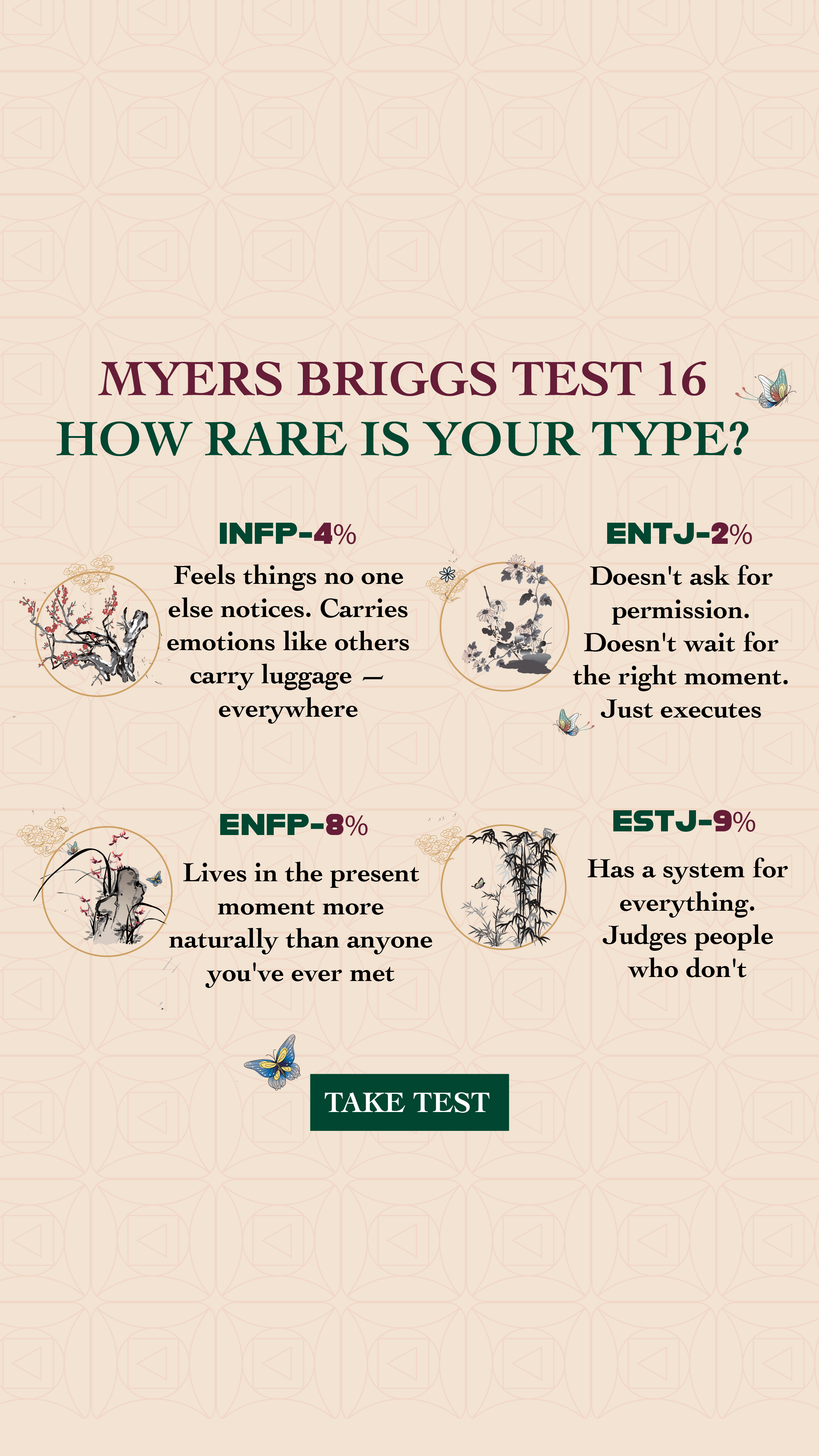 Personality Type Facebook ad