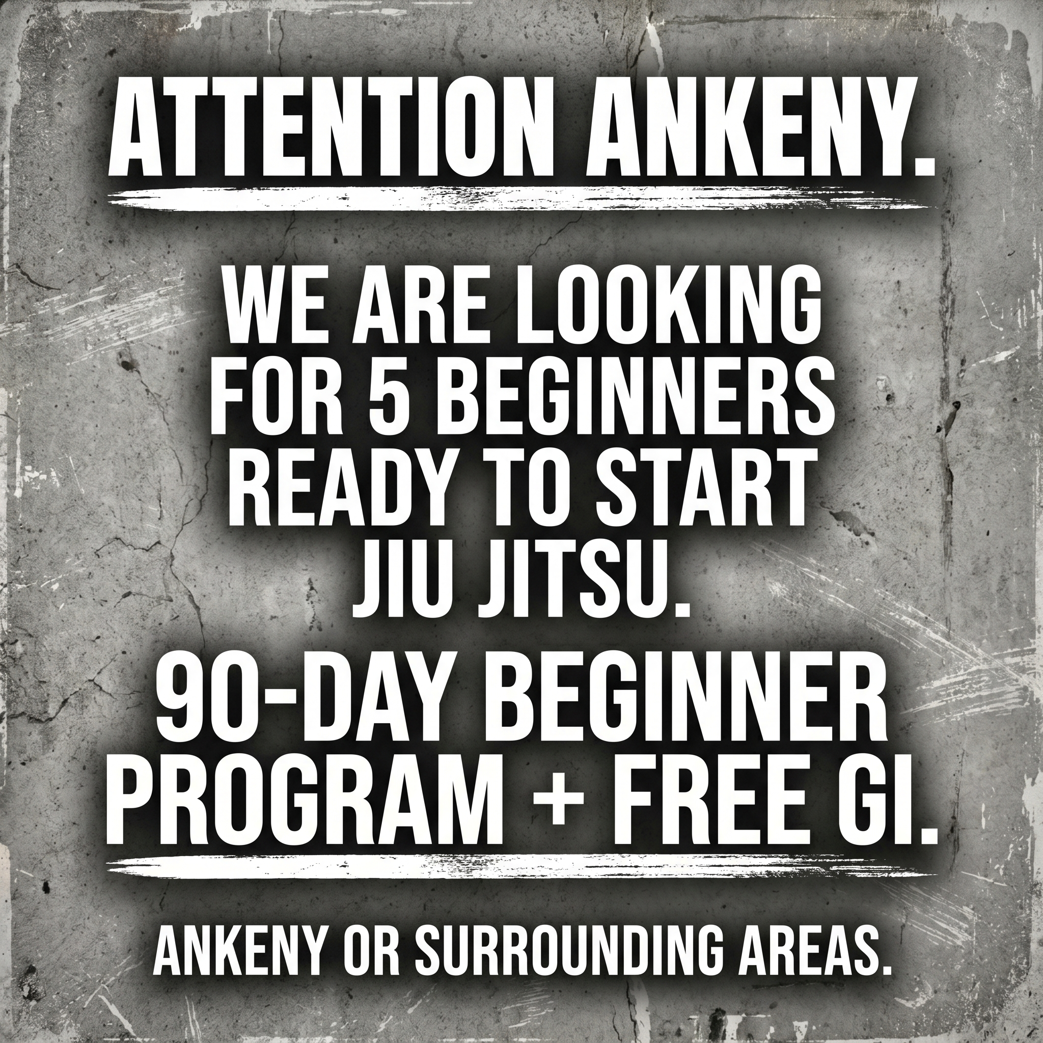 Elite Edge Ankeny Facebook ad: Start Your Martial Arts Journey, FREE Gi Included!