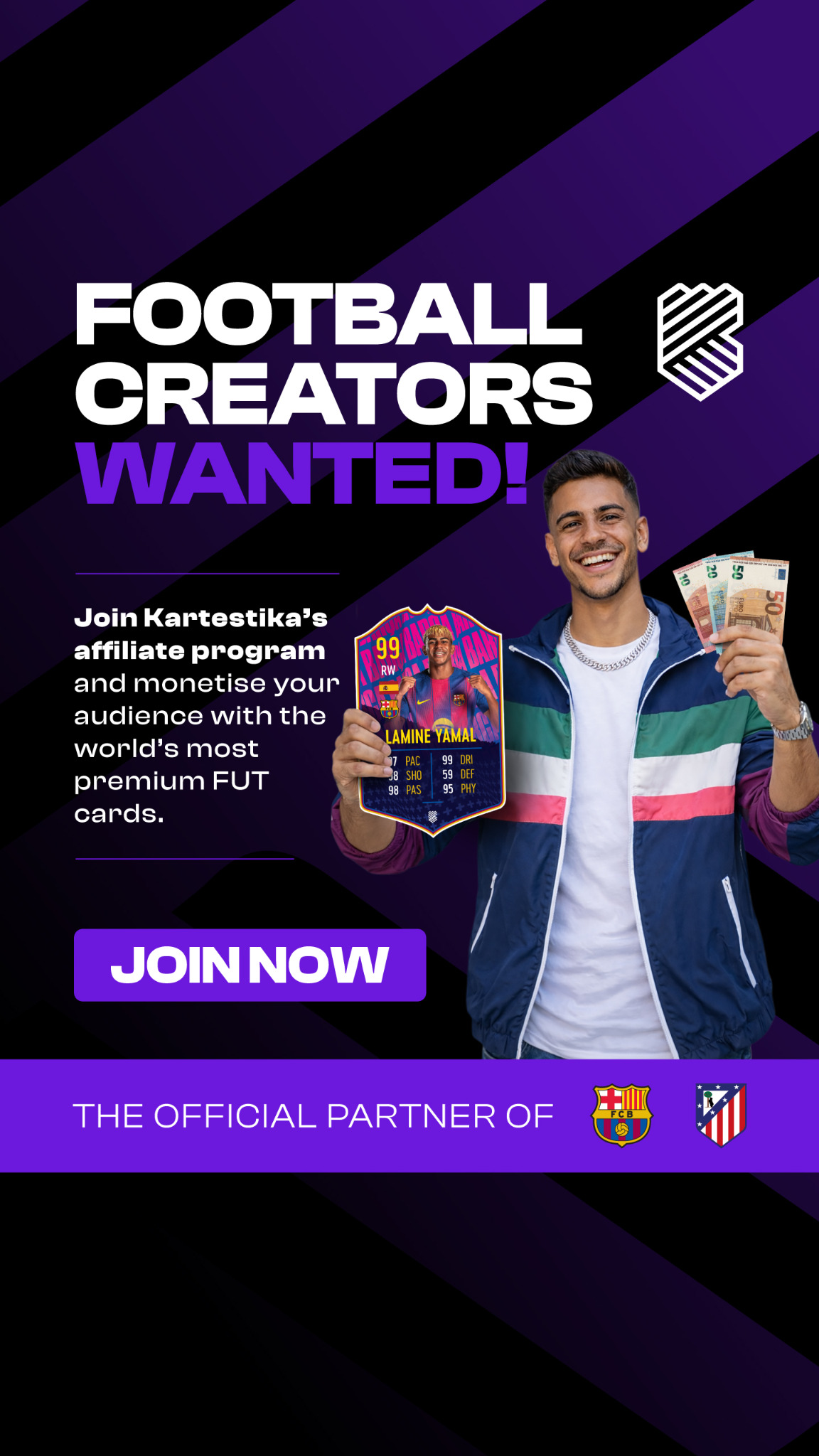 Kartestika Facebook ad from Feb 5, 2026