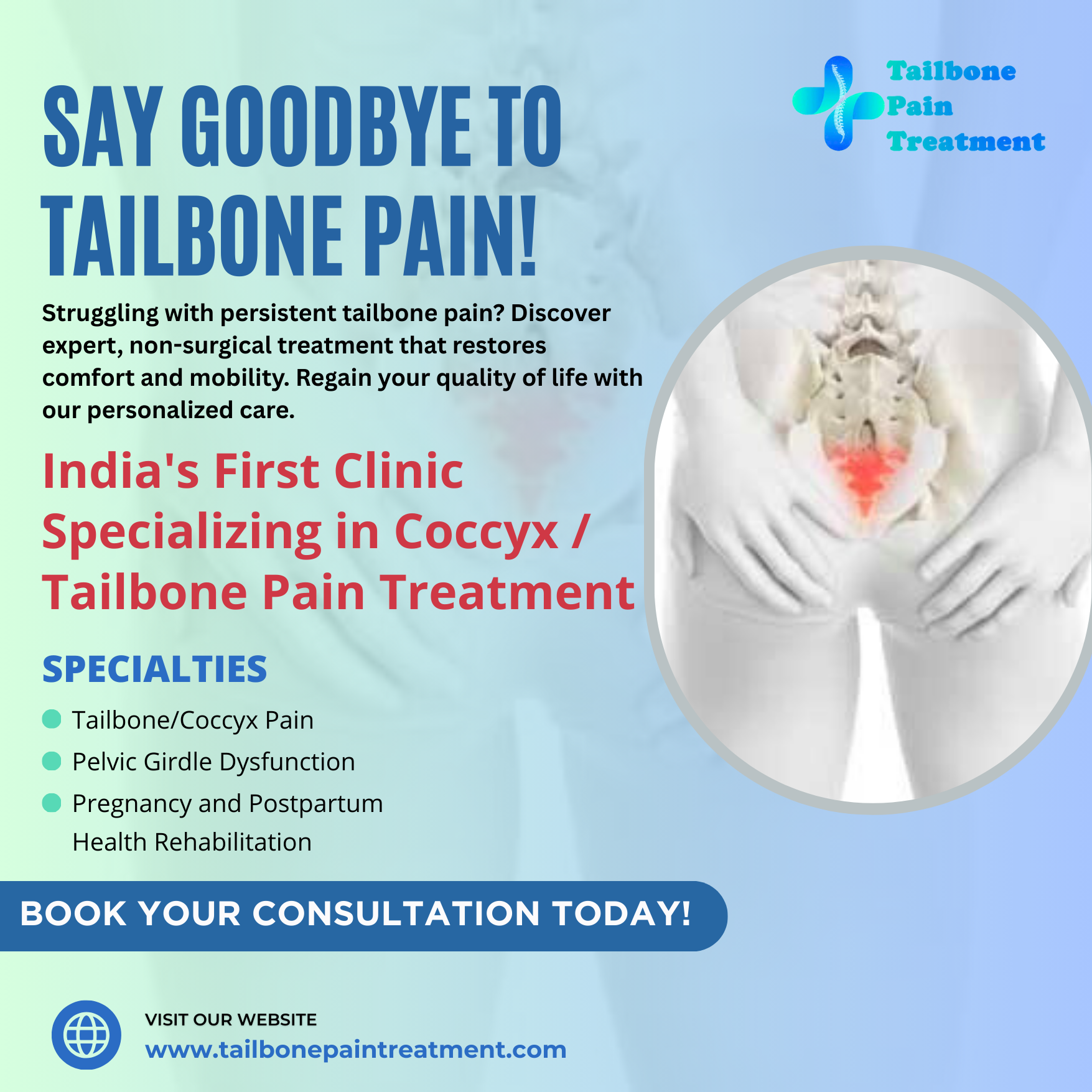 Tailbone Pain Treatment Facebook ad from Dec 23, 2025