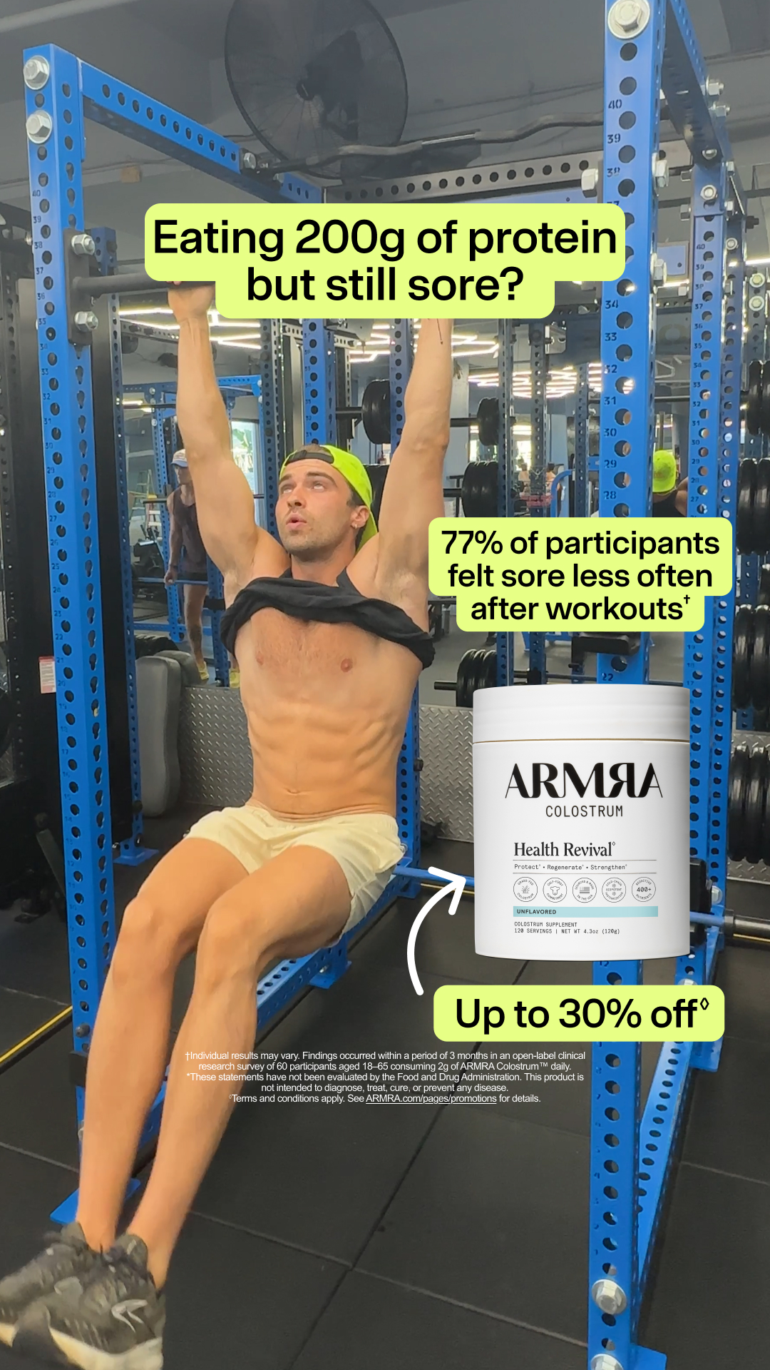 ARMRA Facebook ad