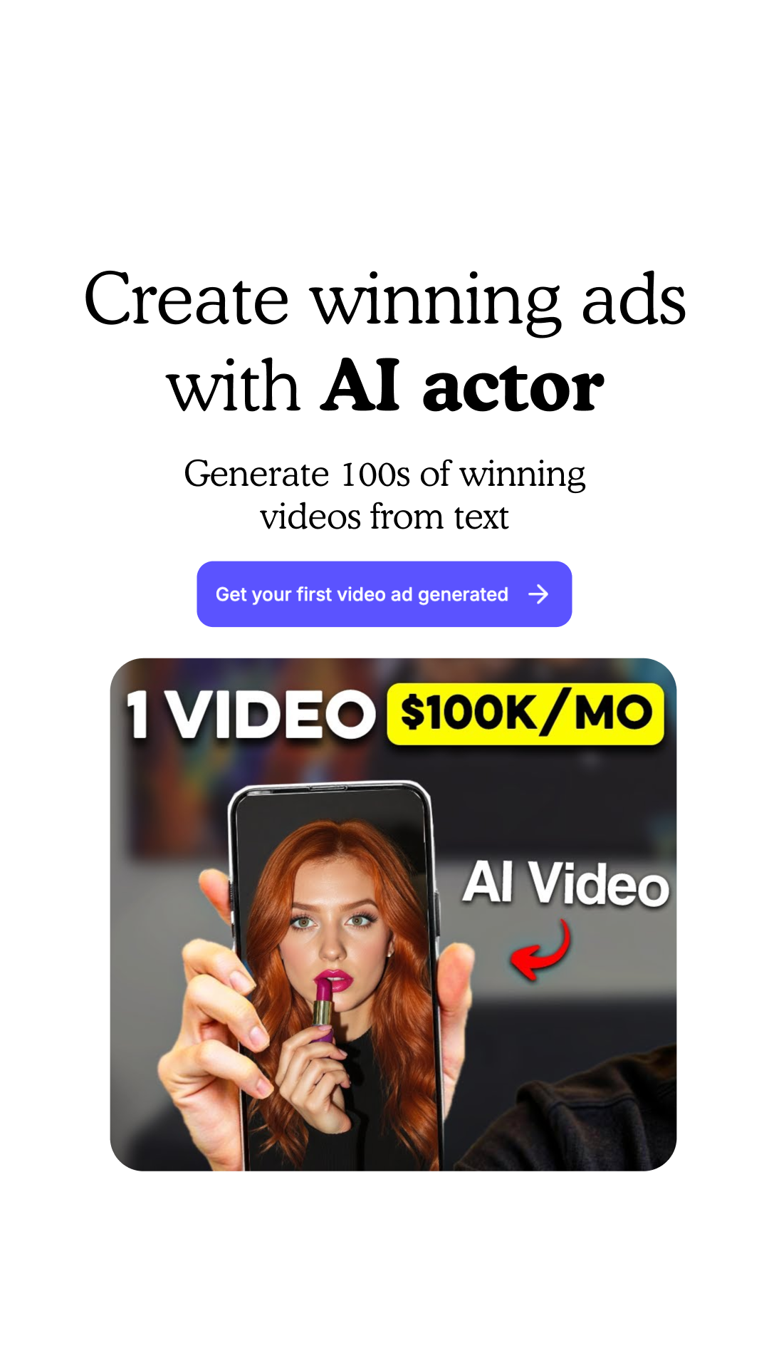 Arcads AI Facebook ad