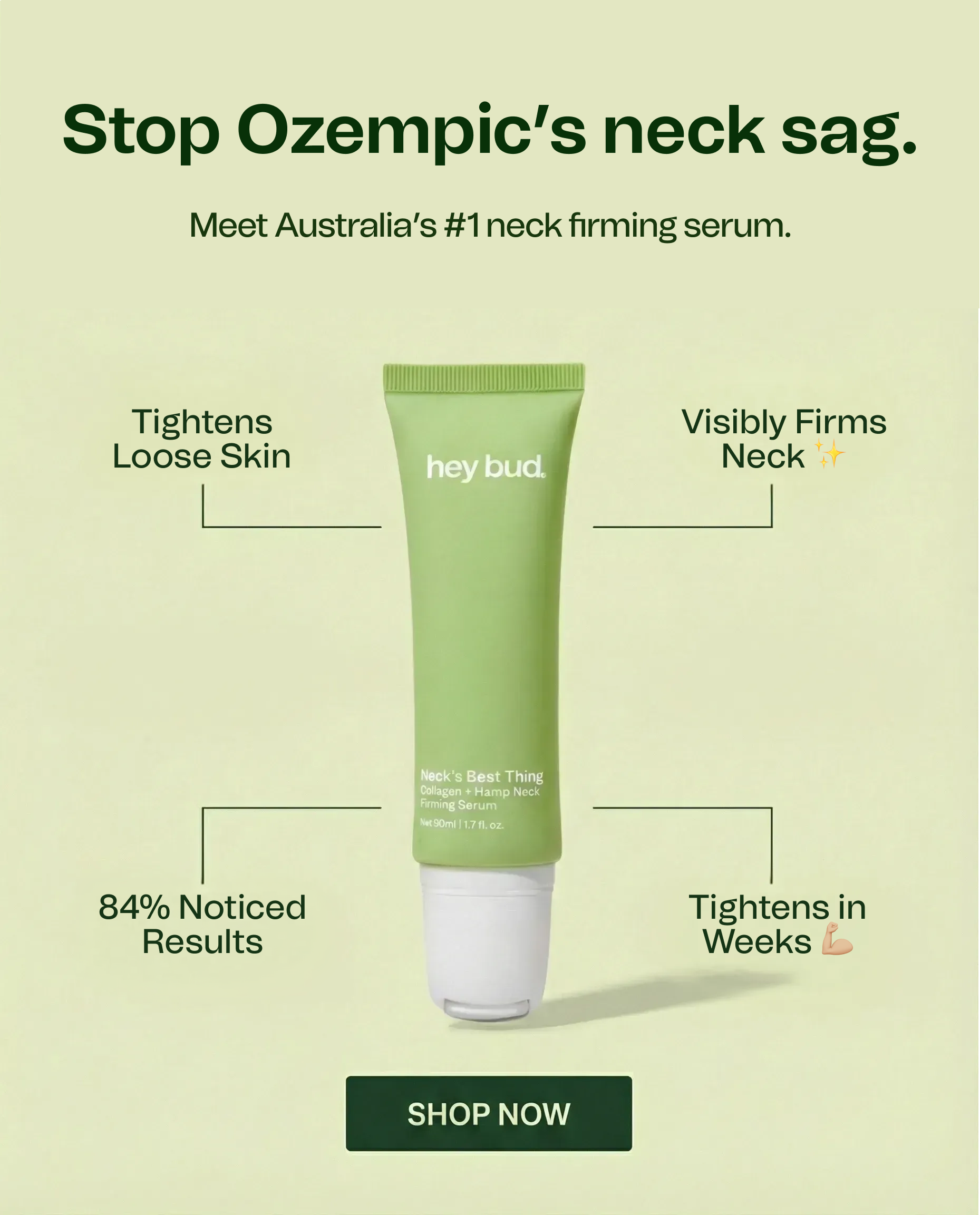 Hey Bud Skincare Facebook ad