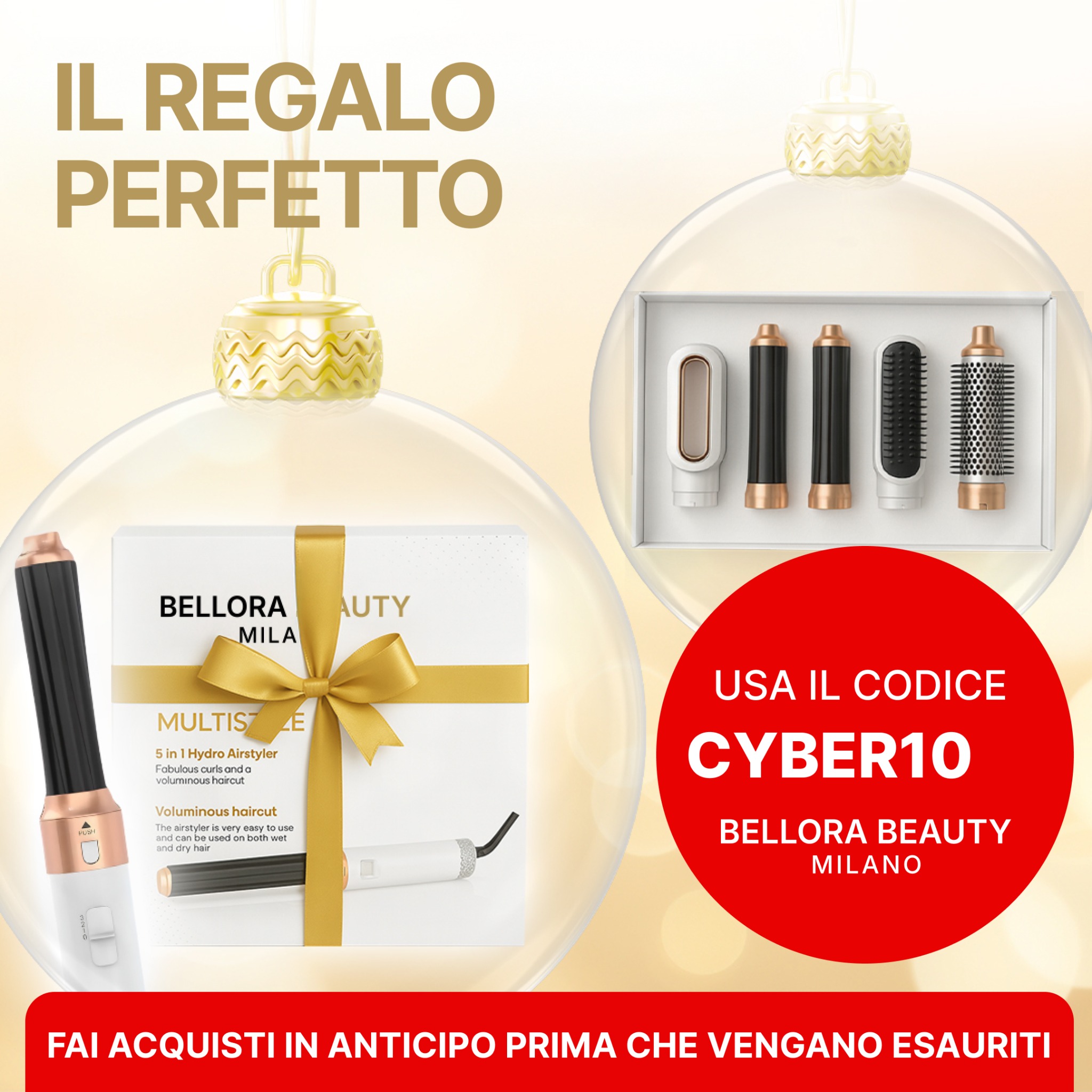 Bellora Beauty Milano Facebook ad: Sconto Cyber Monday: risparmia 100€! Solo 4 rimasti!