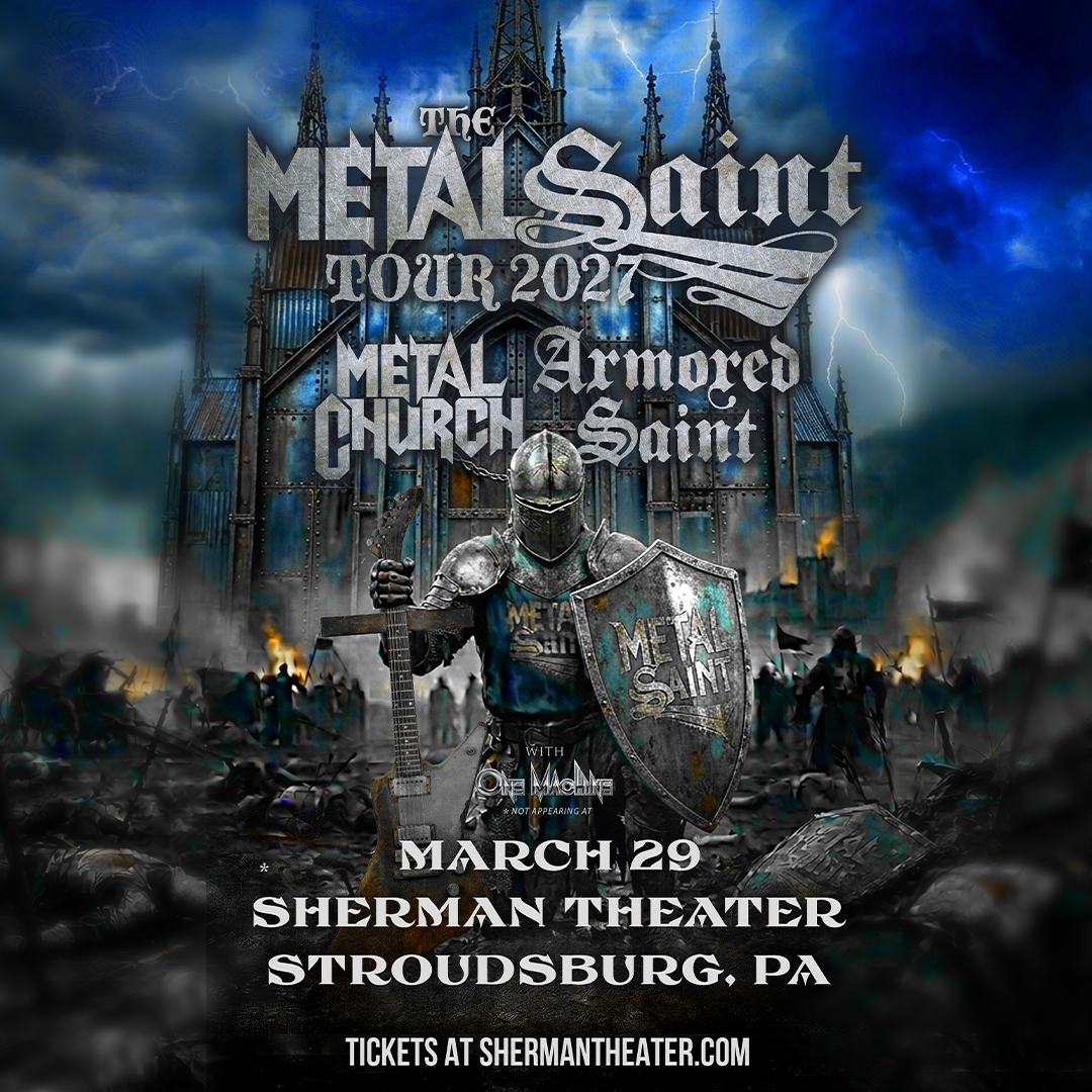 Sherman Theater Facebook ad: Metal Church | March 29 | Sherman Theater
