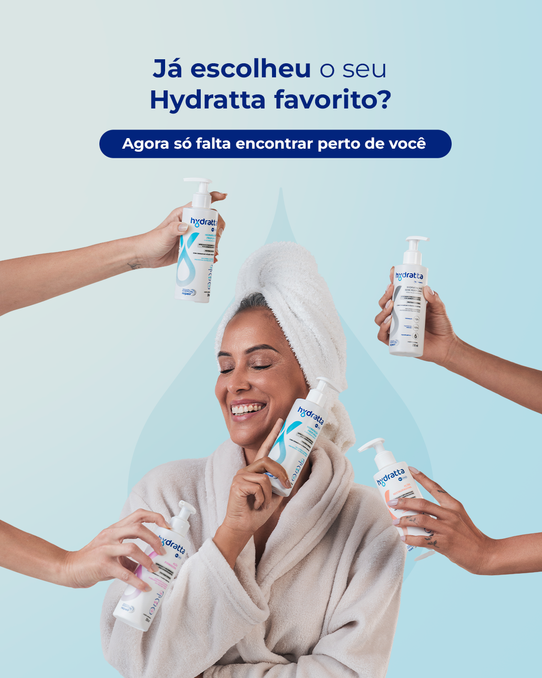 Siga Hydratta Facebook ad: Saiba onde encontrar