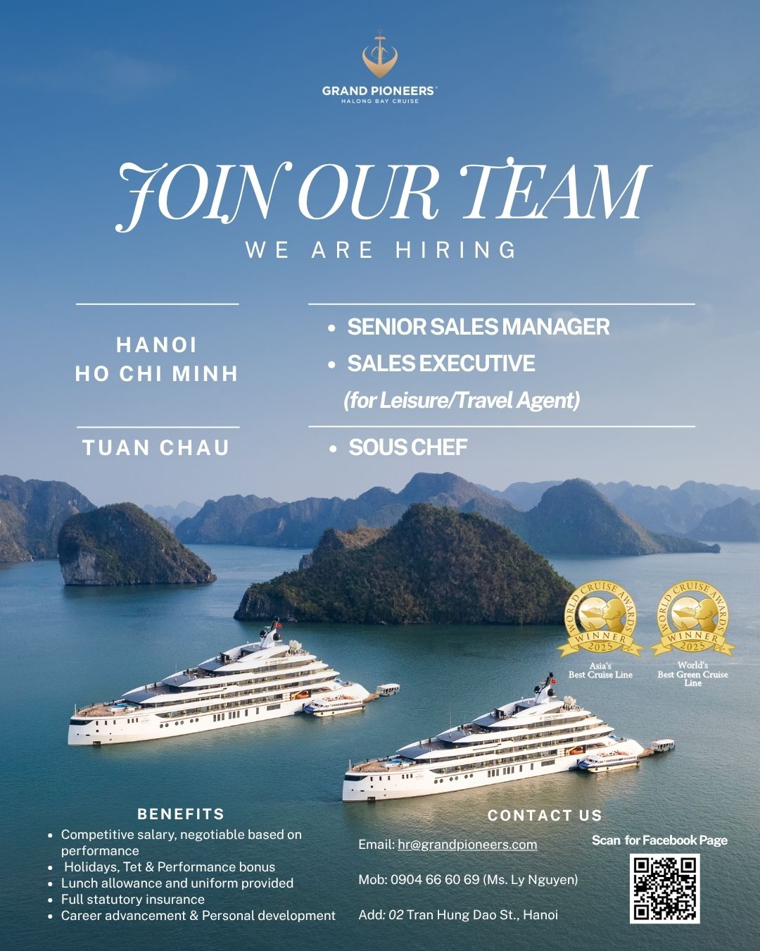 Grand Pioneers - Recruitment Facebook ad: 𝐆𝐫𝐚𝐧𝐝 𝐏𝐢𝐨𝐧𝐞𝐞𝐫𝐬 𝐇𝐚𝐥𝐨𝐧𝐠 𝐁𝐚𝐲…