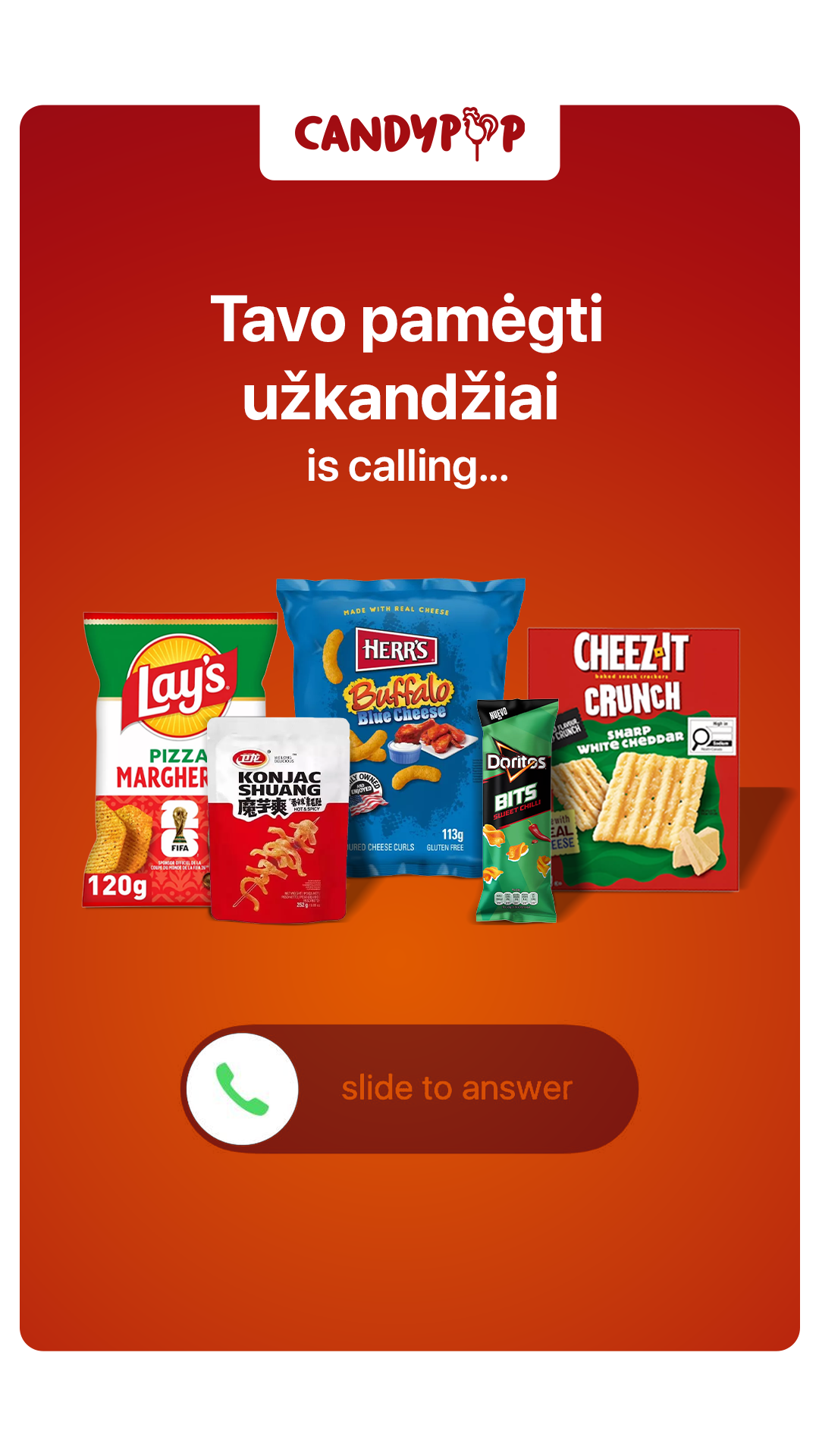 Candy POP Facebook ad