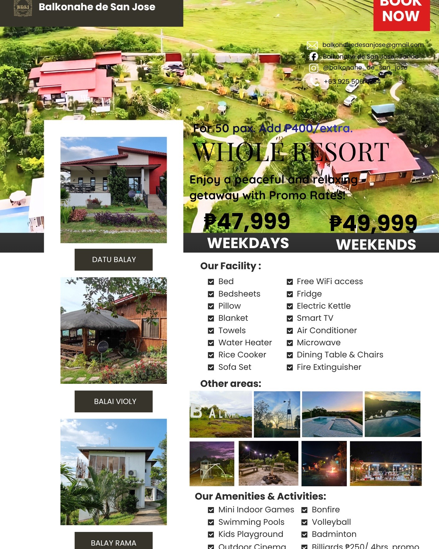 Balkonahe De San Jose - Tarlac Facebook ad: PROMO PROMO PROMO