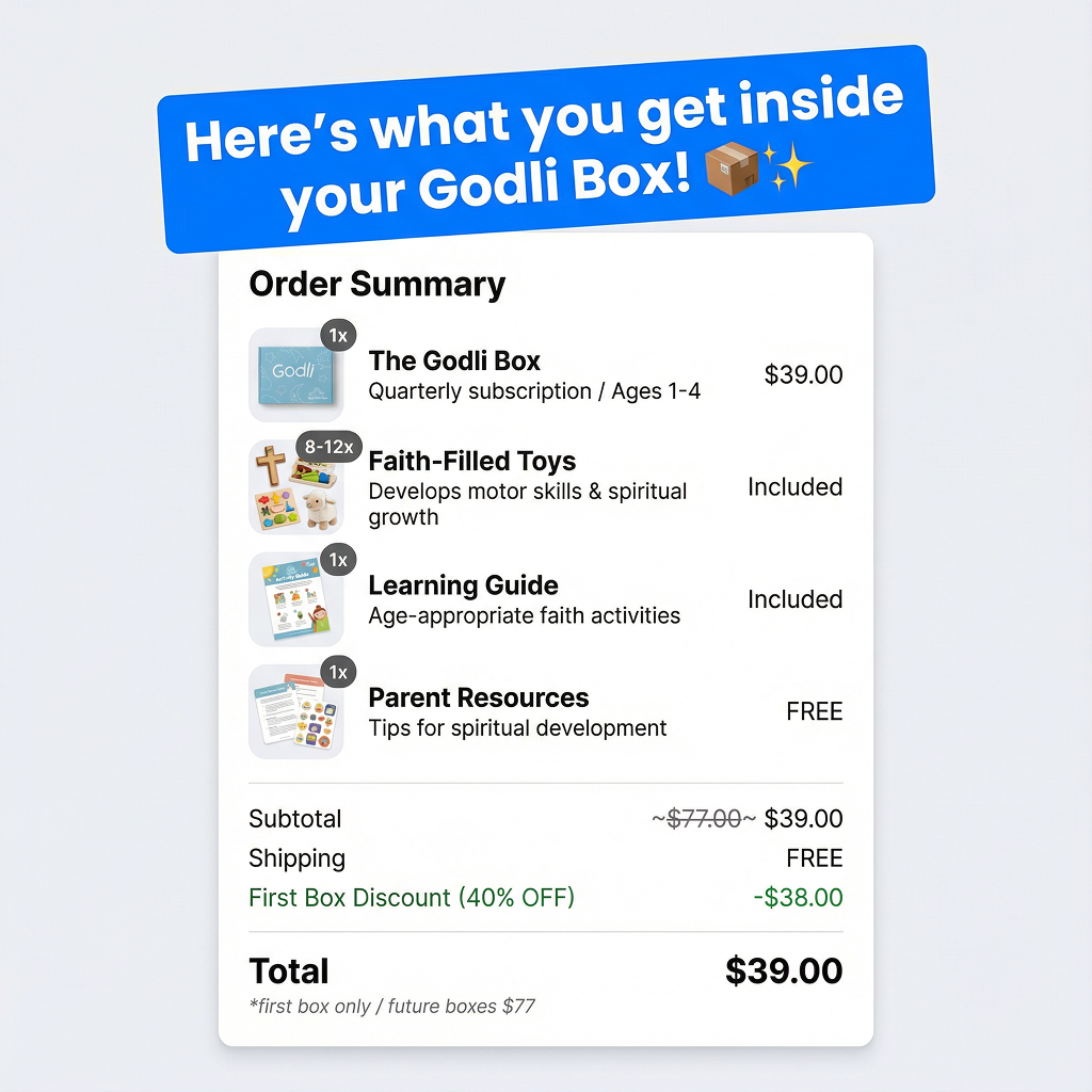 Godli Facebook ad: Help Your Child Grow With God