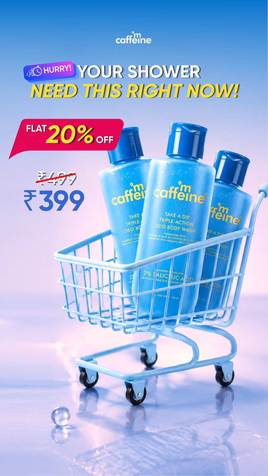 Hypd Facebook ad: Fast Selling Body wash, ₹399