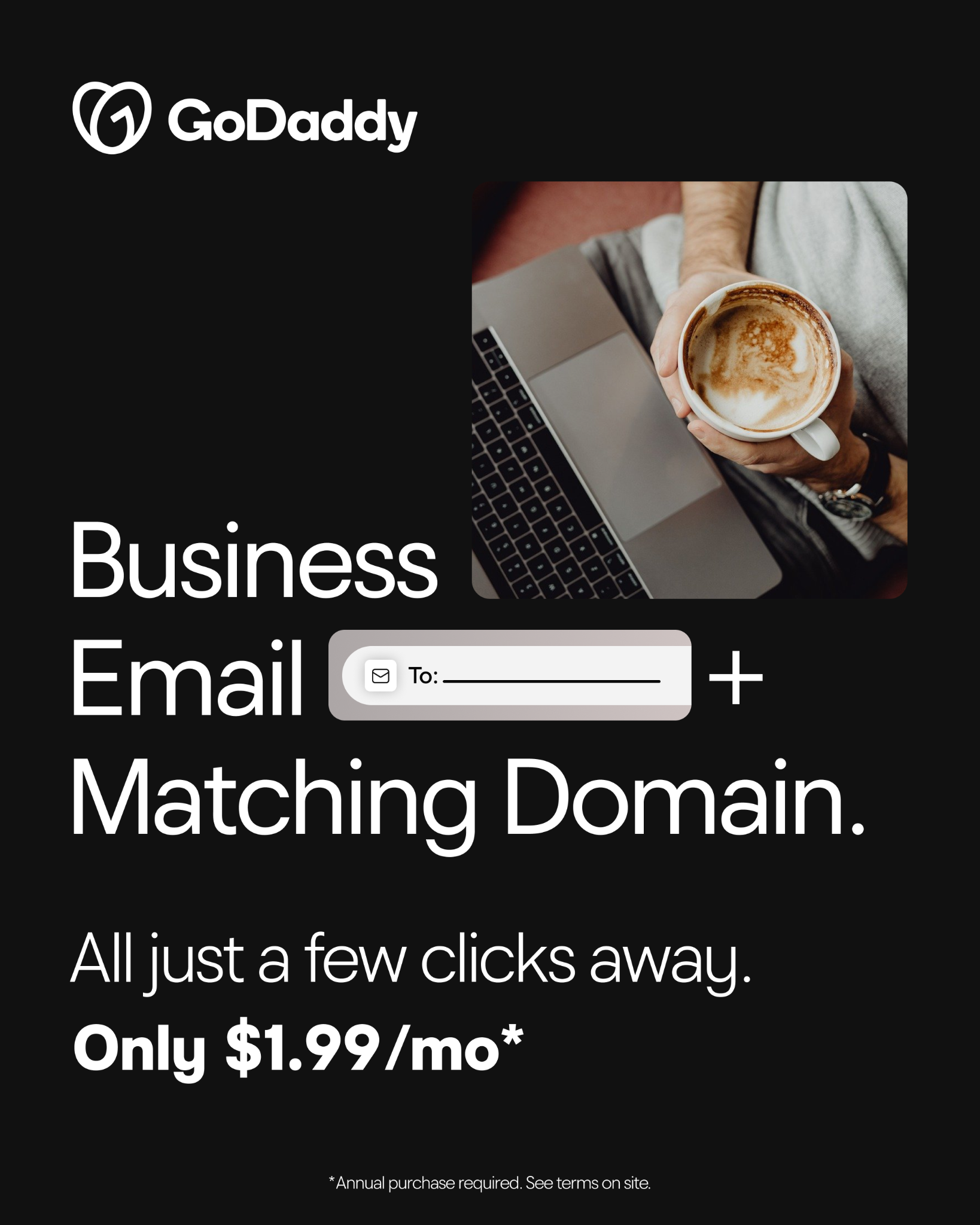 GoDaddy Facebook ad