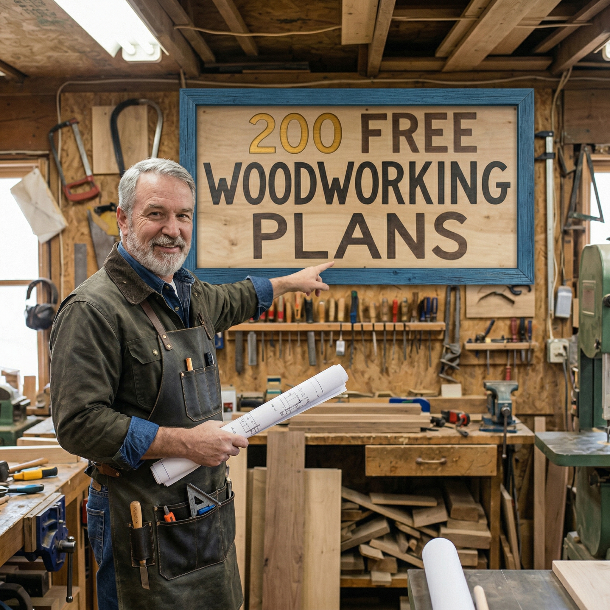 Everyday Home Projects Facebook ad: How To Get My $2,000 Woodworking Library For $0.00