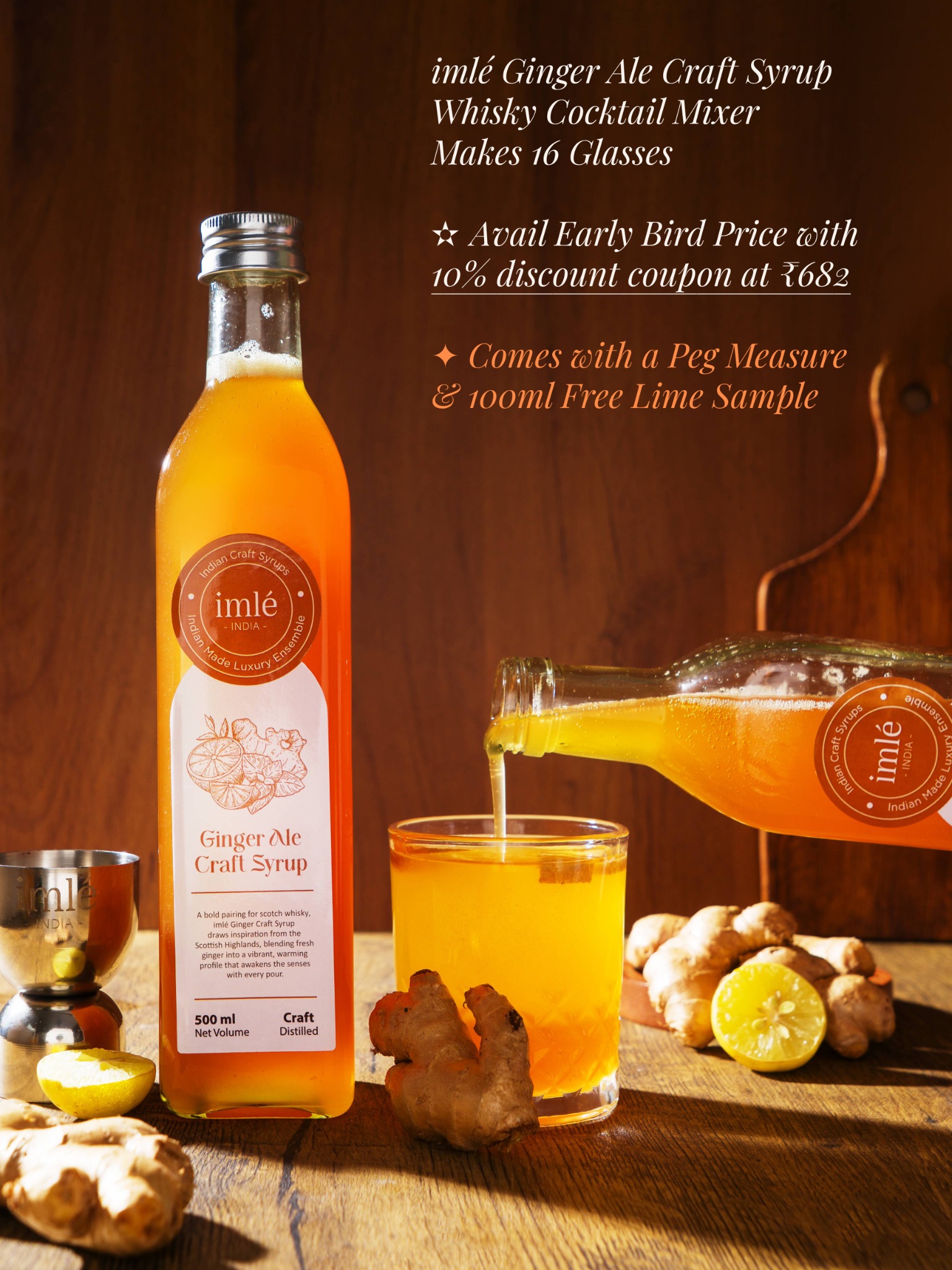 imlé India Facebook ad: imlé Ginger Ale Craft Syrup | Whisky Cocktail…
