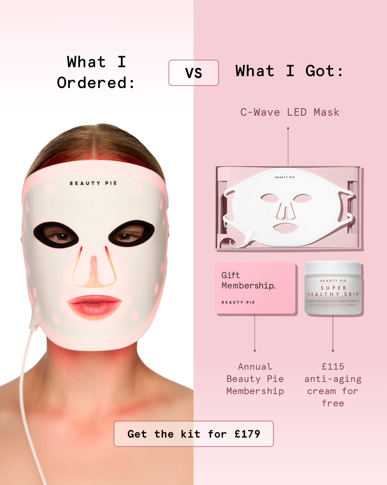 Beauty Pie Facebook ad