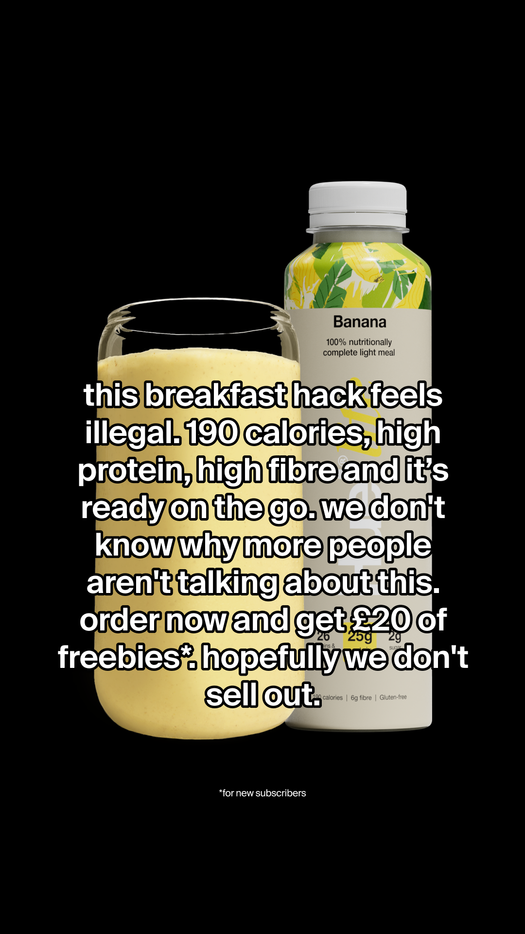 Huel Facebook ad