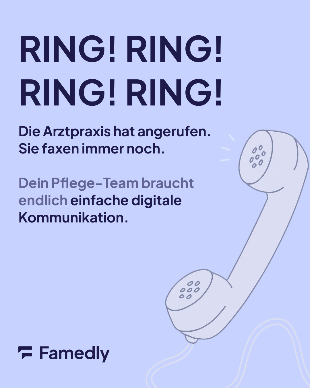 Famedly Facebook ad