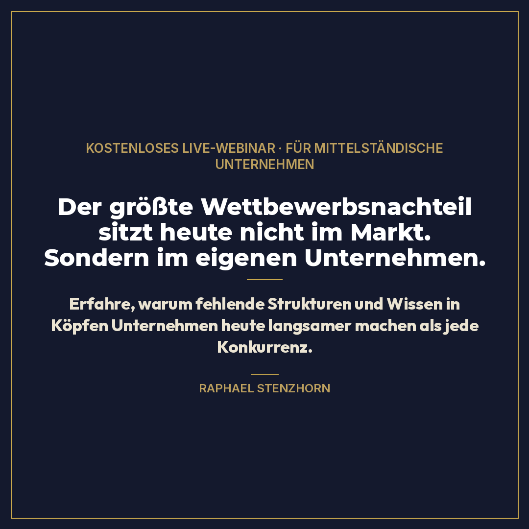 Raphael Stenzhorn - Werde vom Selbstständigen zum Unternehmer Facebook ad: 1.000+ zufriedene Kunden