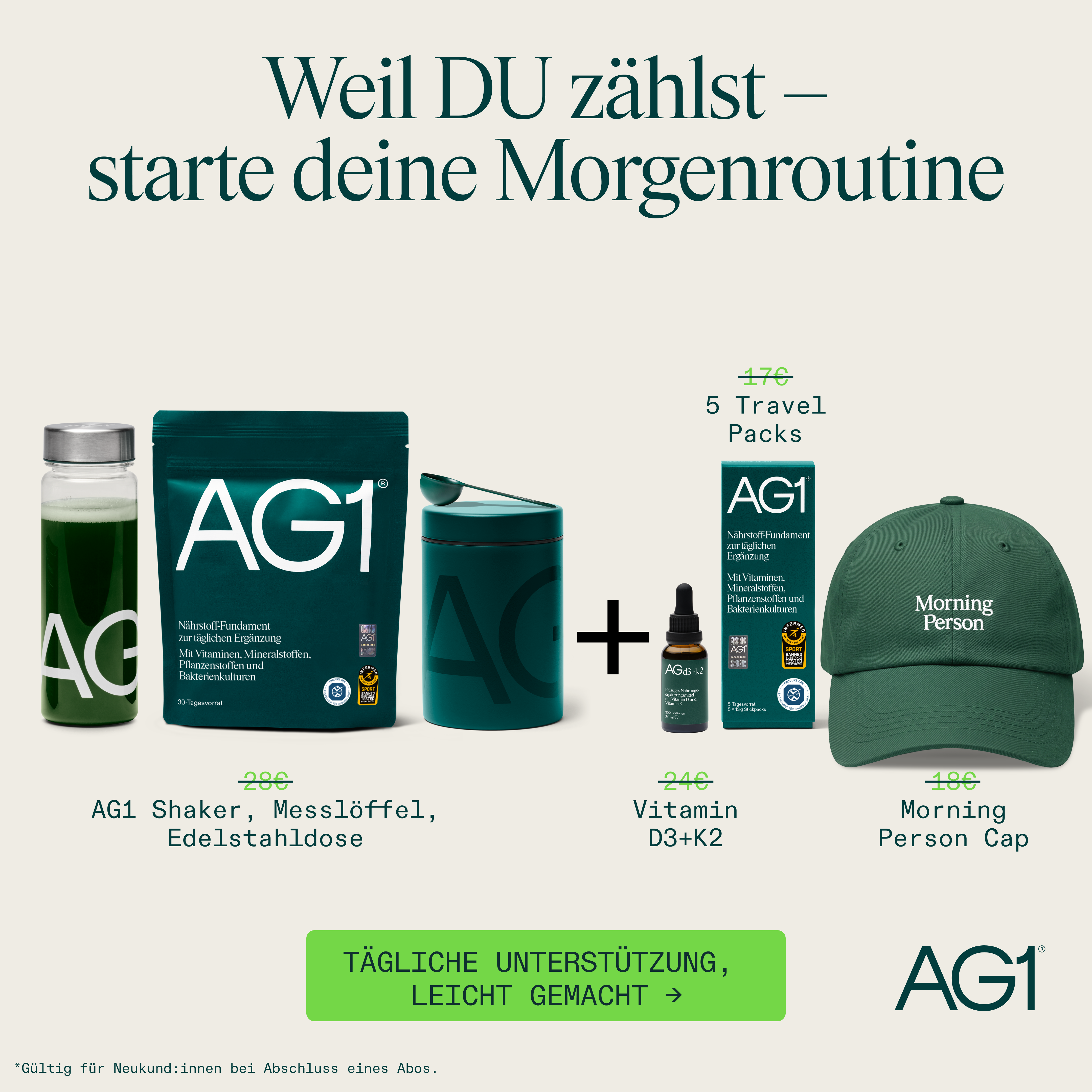 AG1 Deutschland Facebook ad